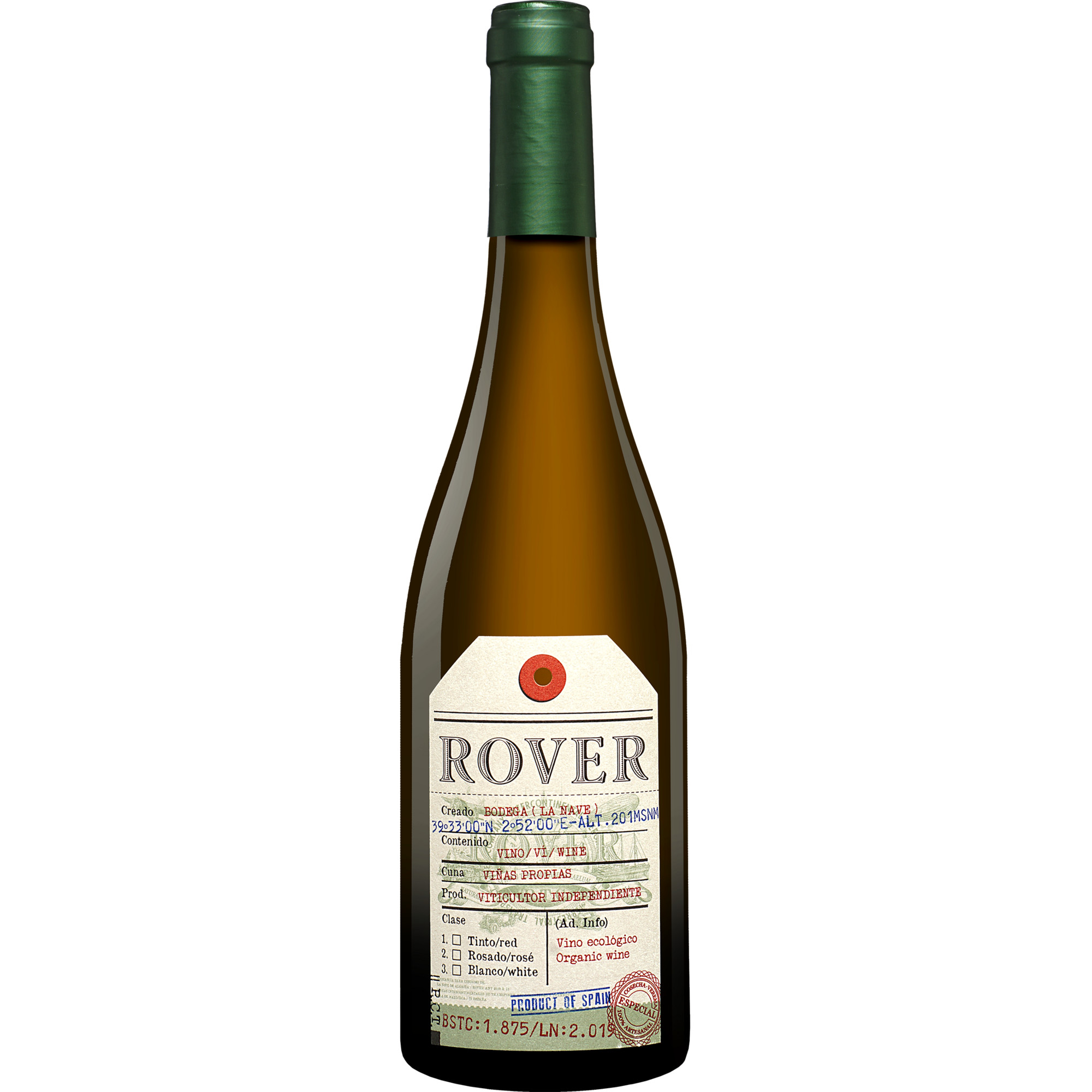 Rover Blanco 2020  0.75L 14.5% Vol. Weißwein Trocken aus Spanien Weißwein 32723 vinos DE