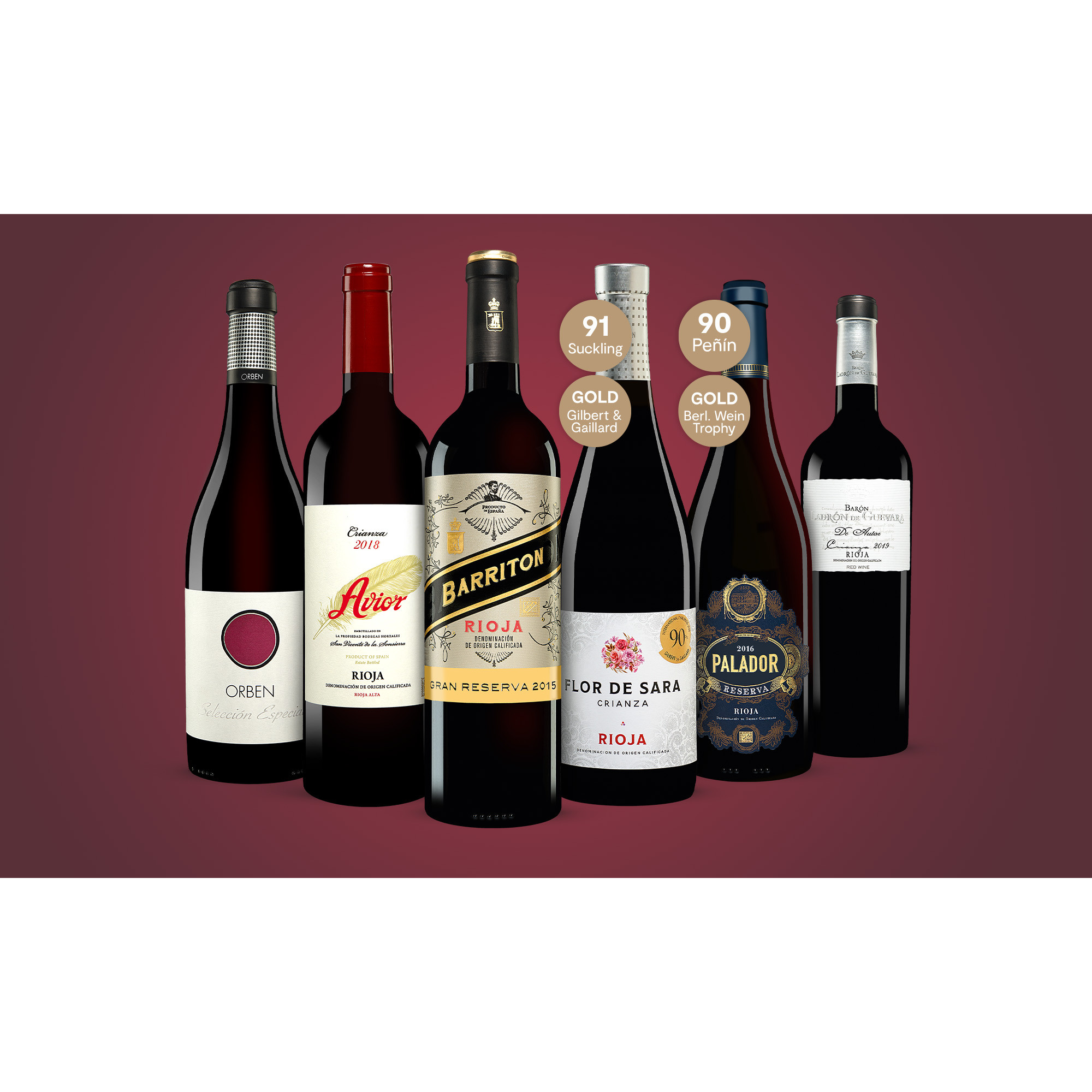 Rioja-Genießer-Paket  4.5L Weinpaket aus Spanien 33566 vinos DE