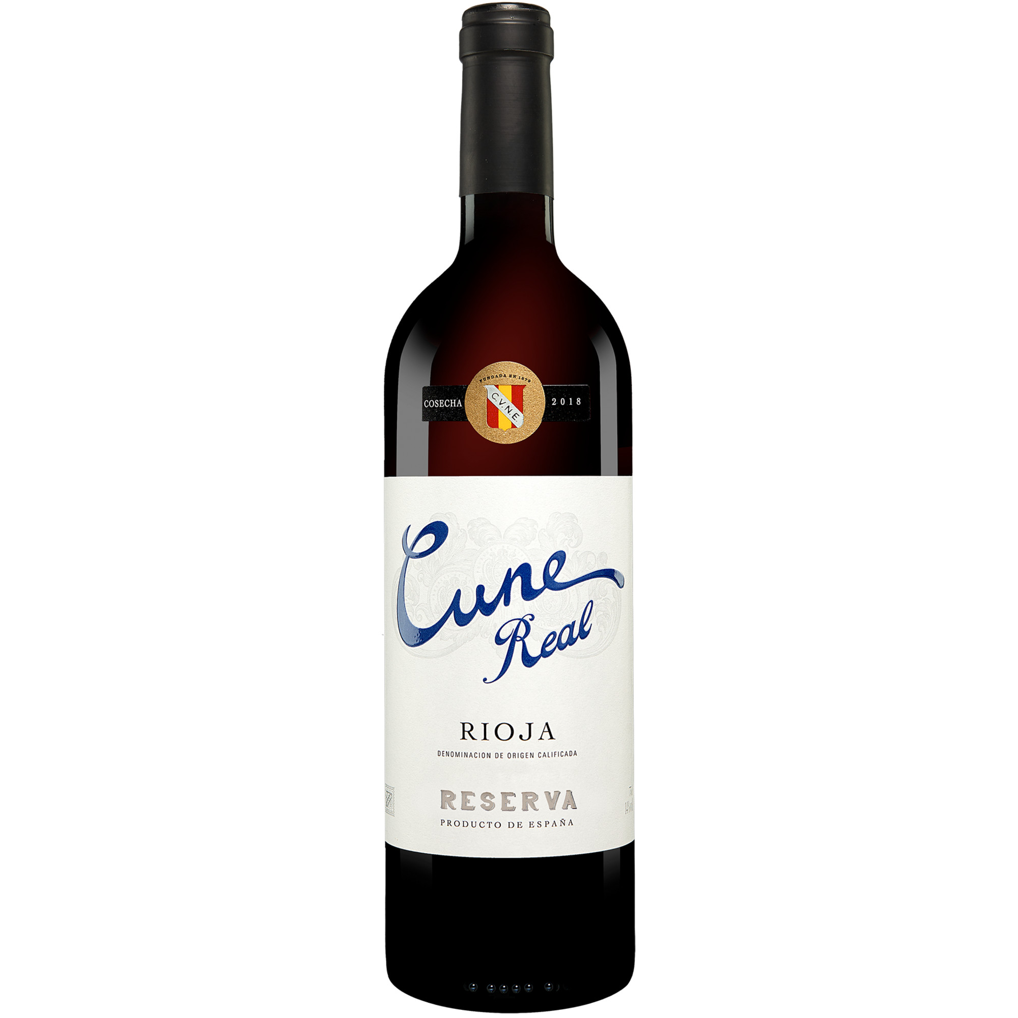 Cune Real Reserva 2018  0.75L 14% Vol. Rotwein Trocken aus Spanien Rotwein 33775 vinos DE