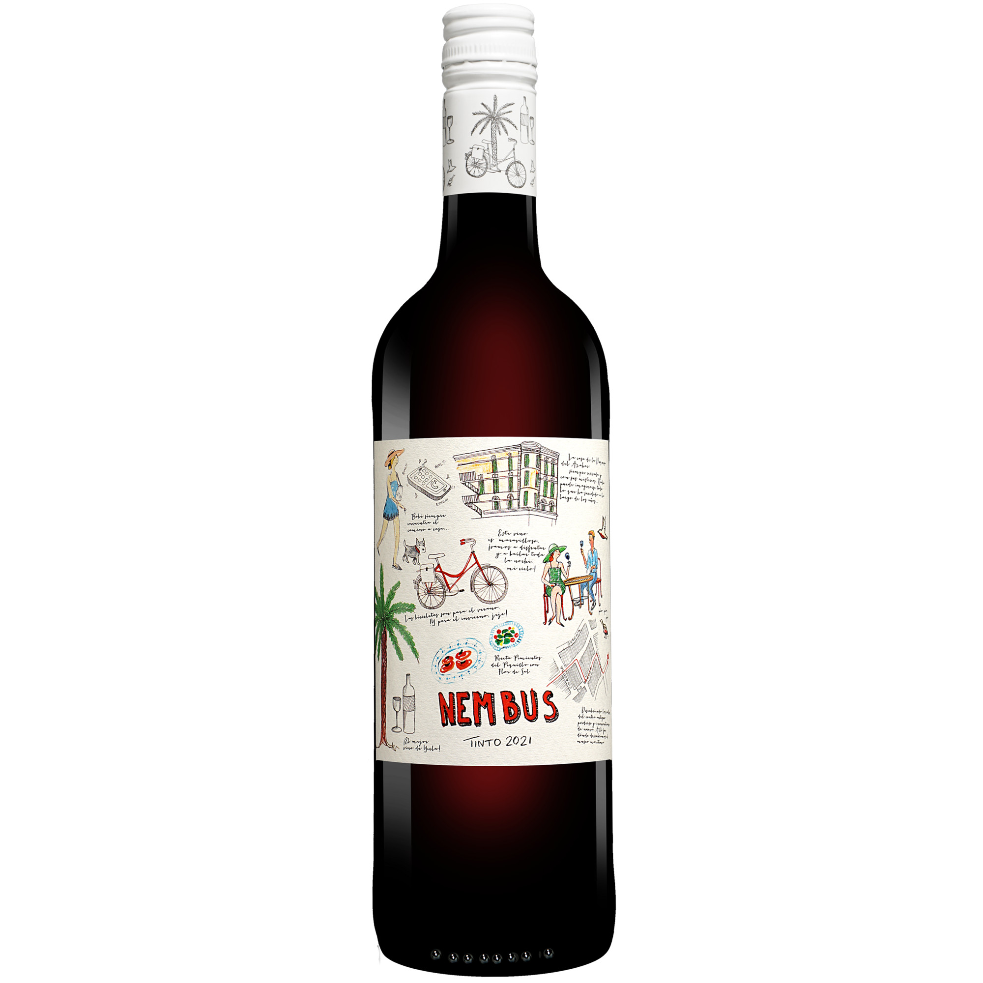 Nembus Tinto 2021  0.75L 13.5% Vol. Rotwein Trocken aus Spanien Rotwein 33799 vinos DE
