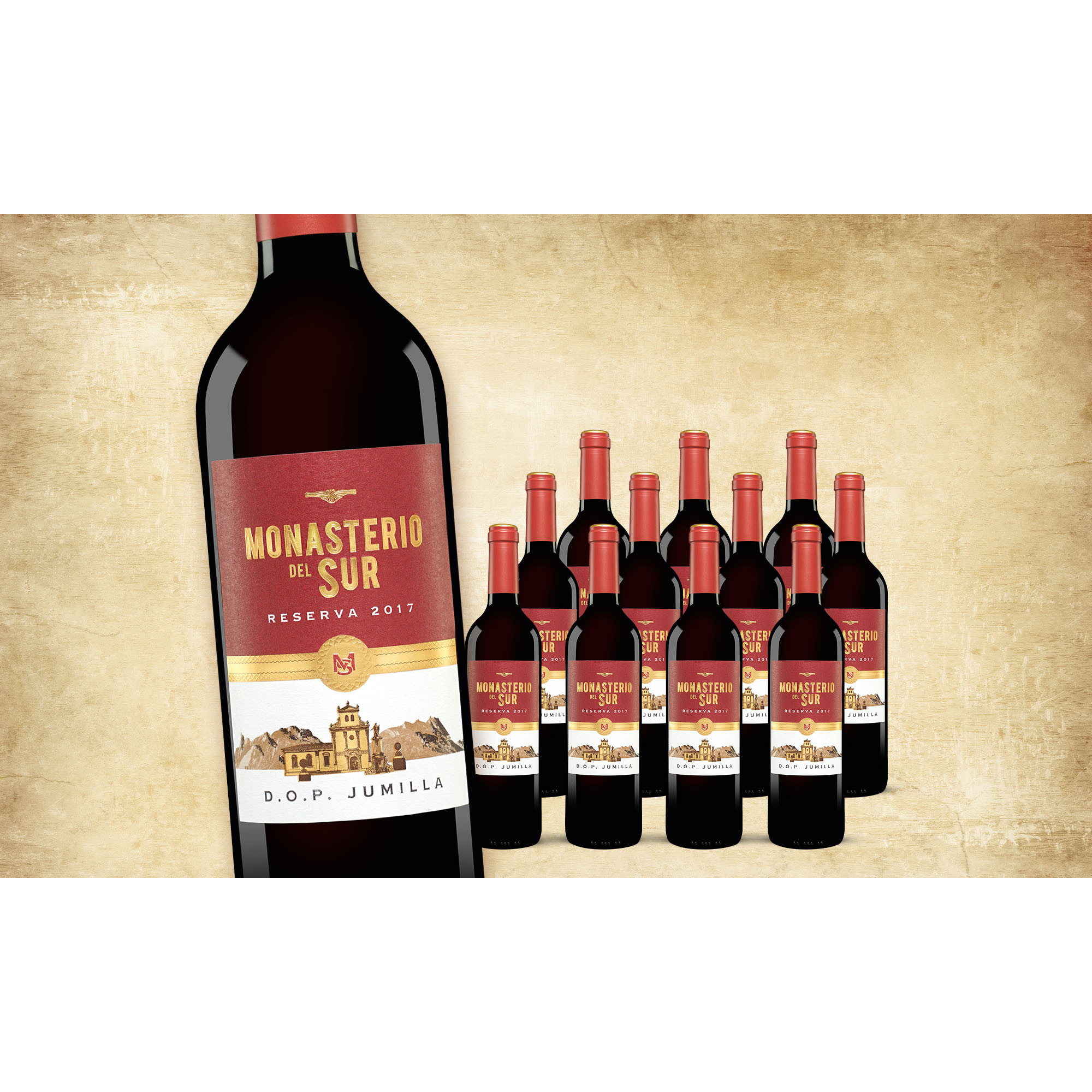 Monasterio del Sur Reserva 2017  9L 13.5% Vol. Trocken Weinpaket aus Spanien 33881 vinos DE