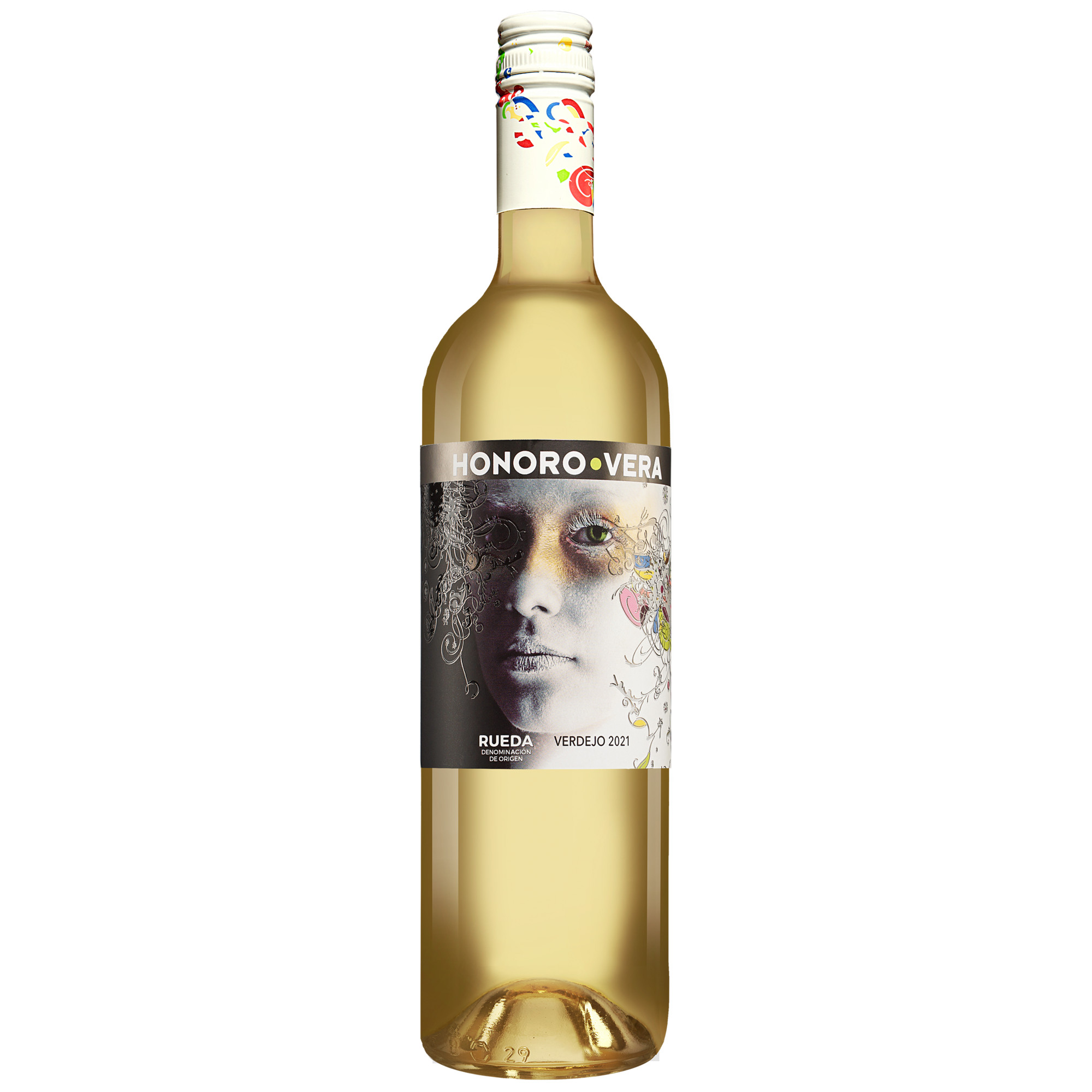 Honoro Vera Blanco 2021  0.75L 13% Vol. Weißwein Trocken aus Spanien Weißwein 34102 vinos DE