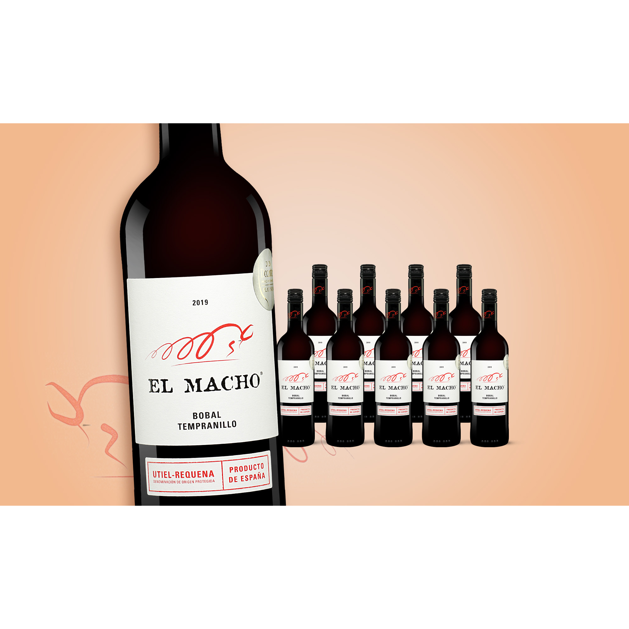 El Macho Tinto 2019  7.5L Trocken Weinpaket aus Spanien bei Wein & Vinos