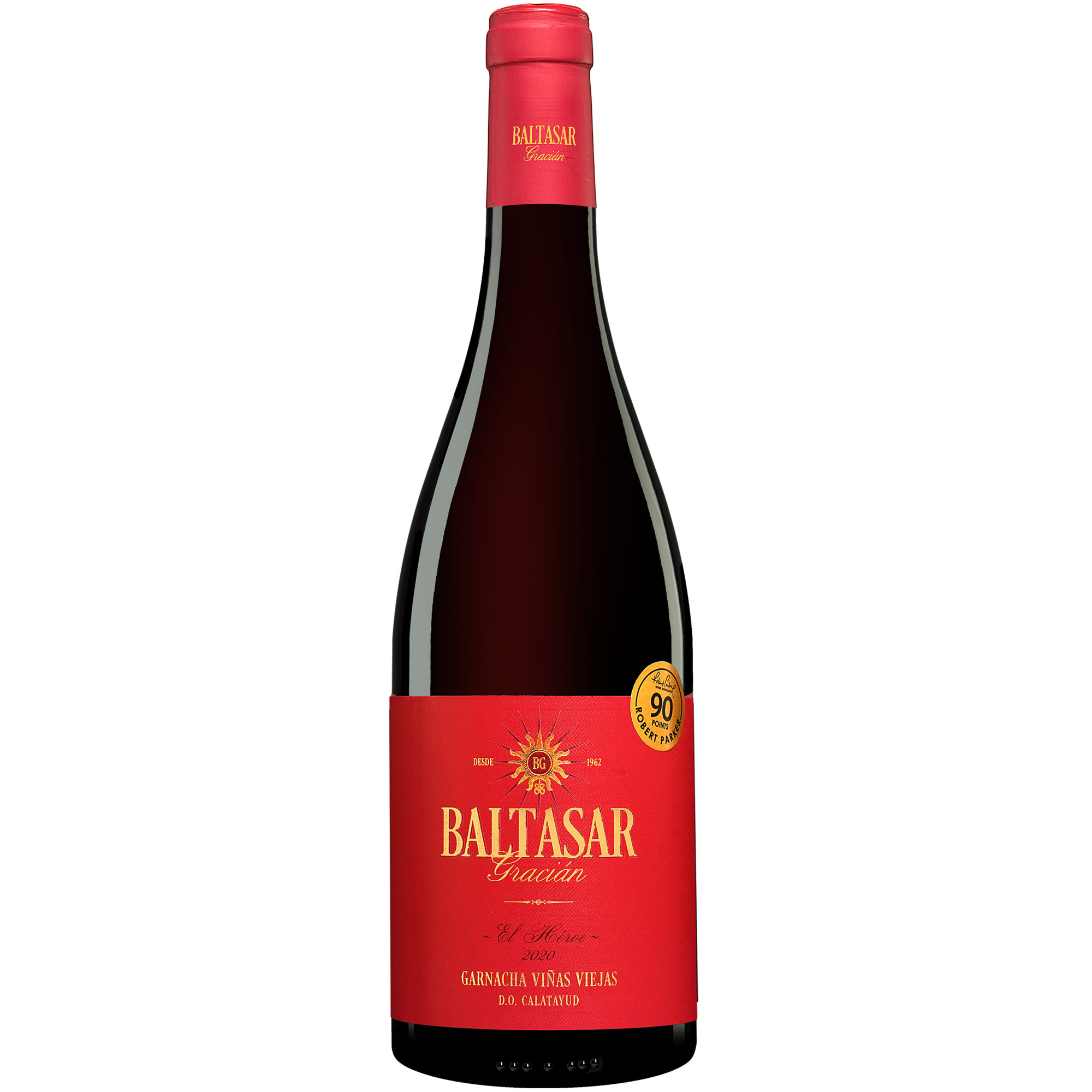 Baltasar Gracián Tinto Viñas Viejas »El Héroe« 2020  0.75L 14.5% Vol. Rotwein Trocken aus Spanien Rotwein 34196 vinos DE