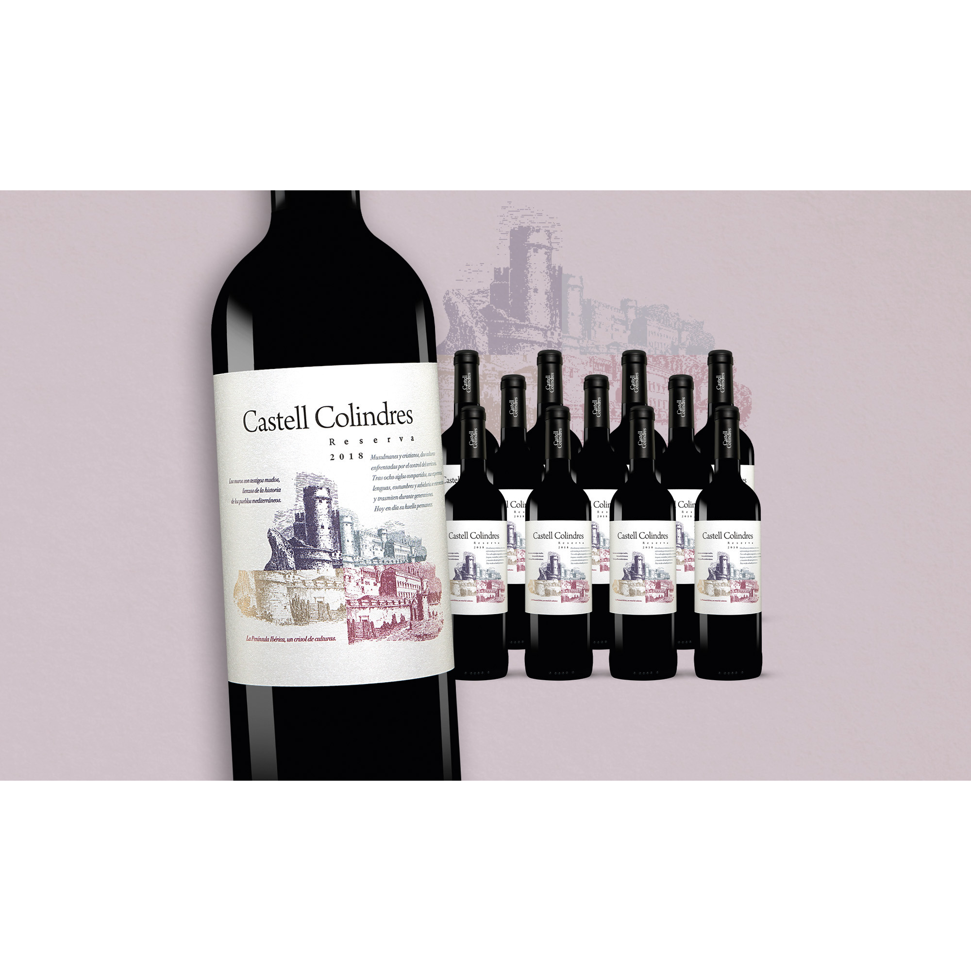 Castell Colindres Reserva 2018  9L Trocken Weinpaket aus Spanien 34240 vinos DE