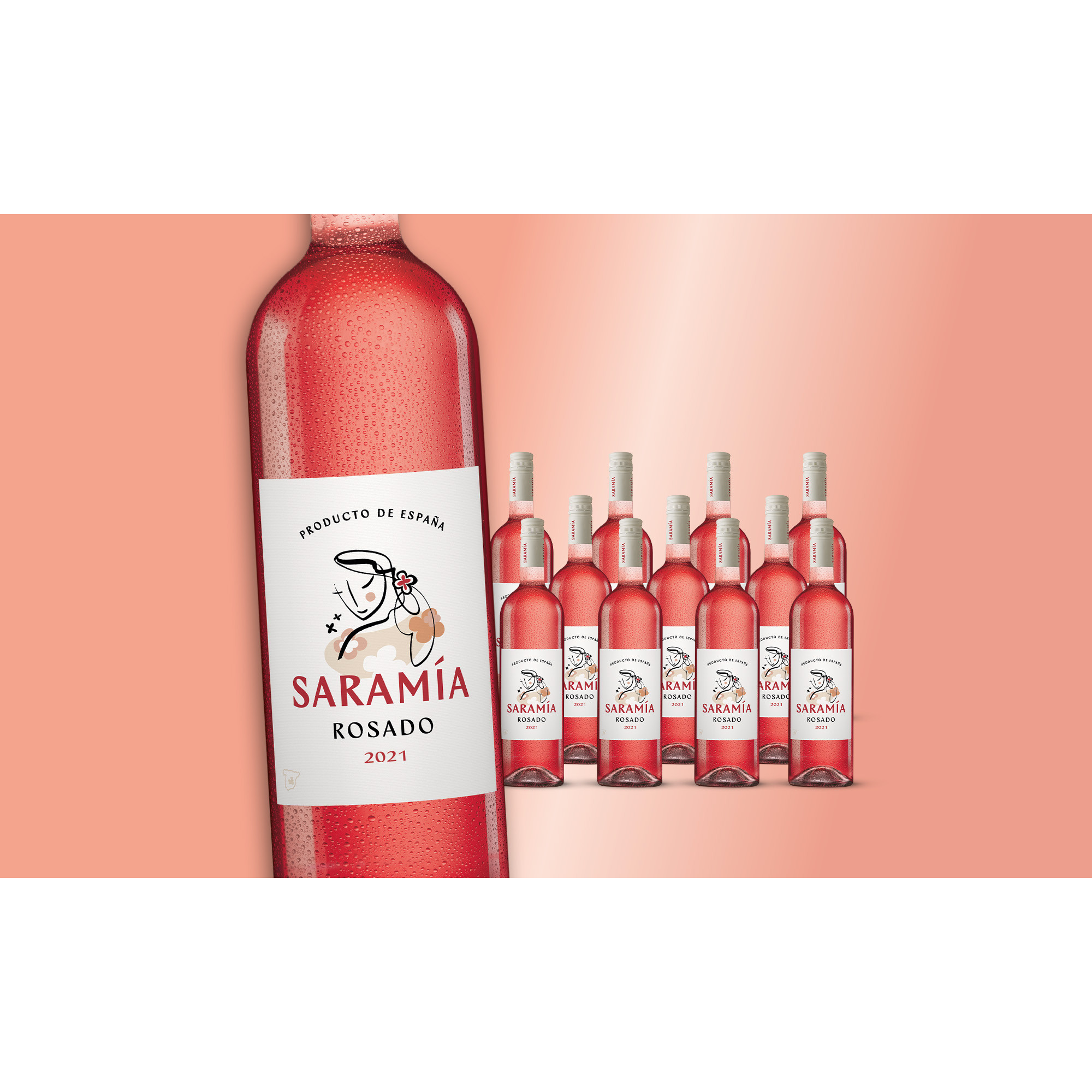 Saramía Rosado 2021  9L Weinpaket aus Spanien 34260 vinos DE