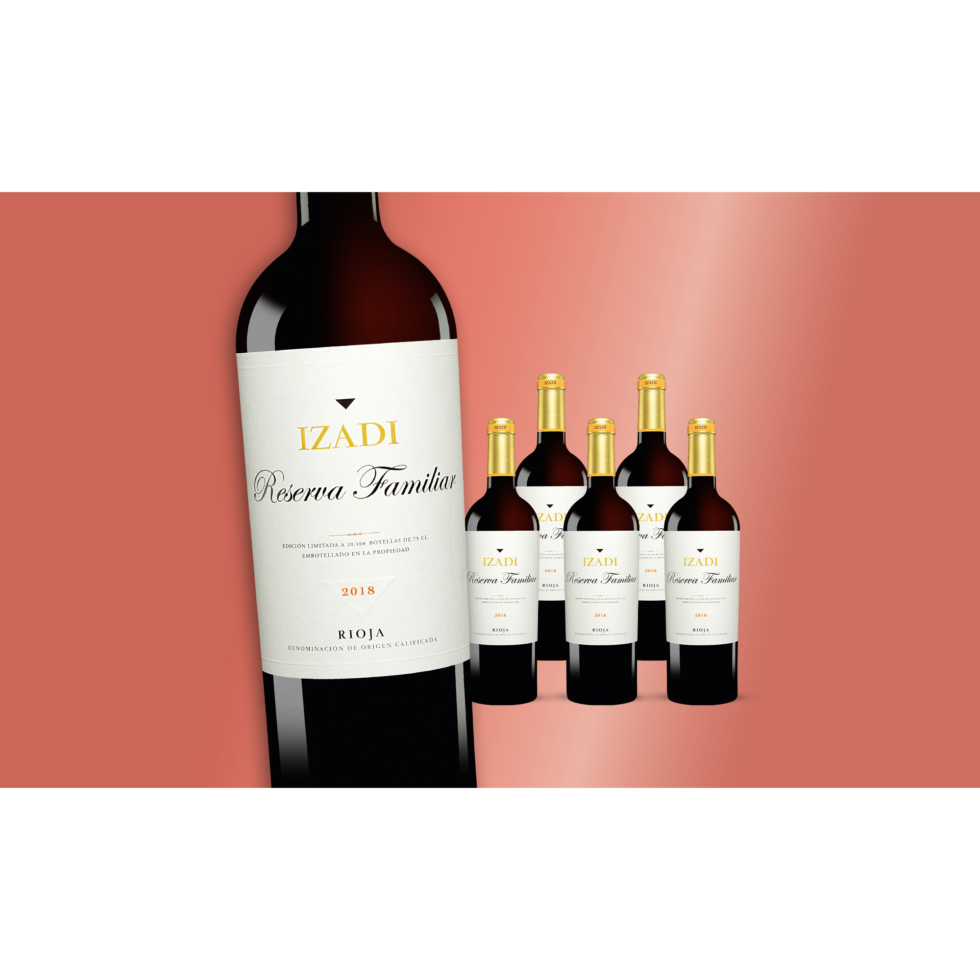 Izadi Tinto Reserva Familiar 2018  4.5L Weinpaket aus Spanien 34267 vinos DE