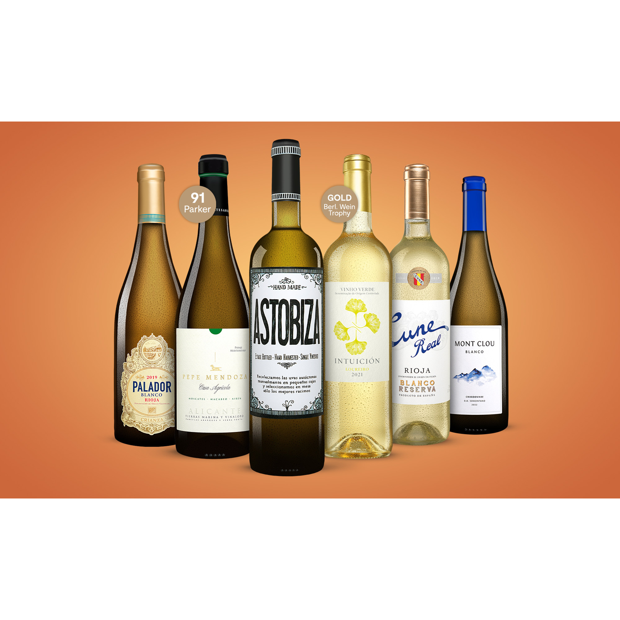 Weißwein-Premium-Paket  4.5L Weinpaket aus Spanien 34275 vinos DE