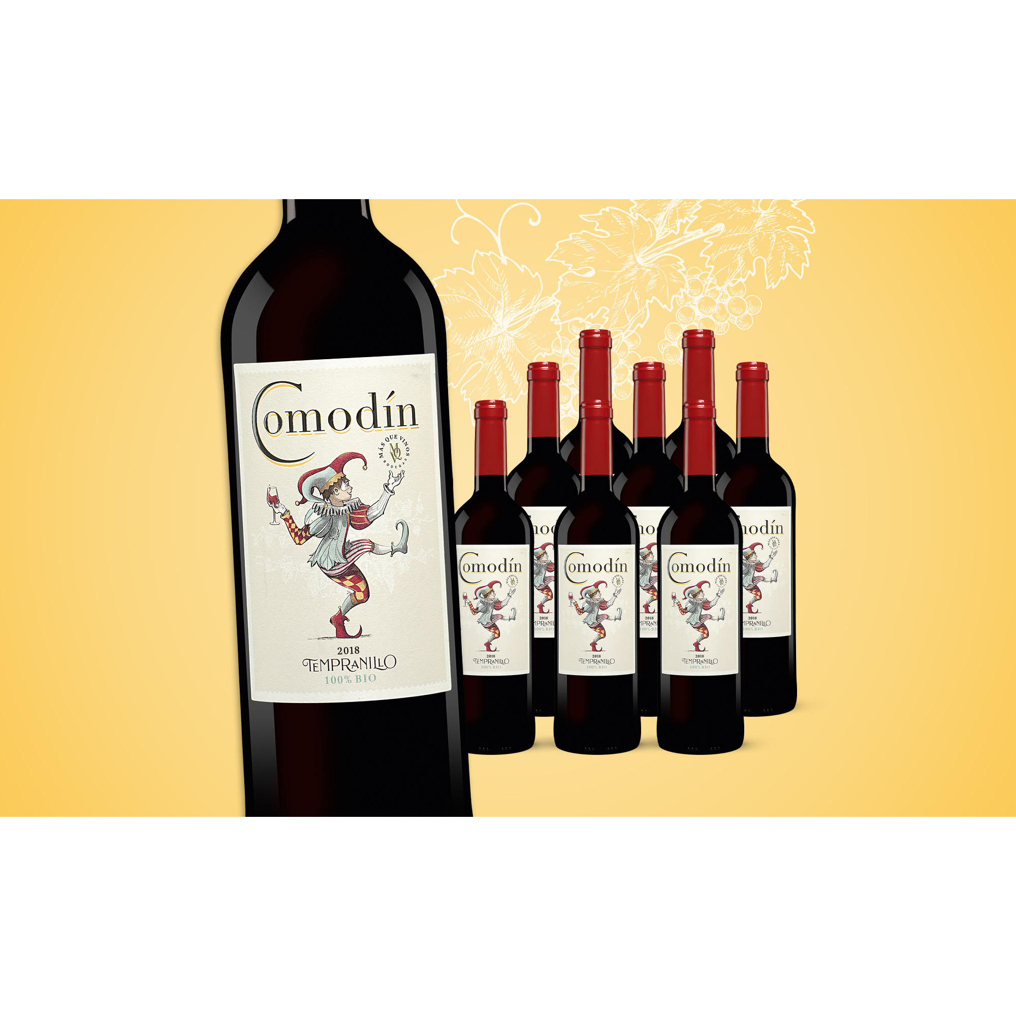Comodín Cencibel 2018  6.75L Trocken Weinpaket aus Spanien 34302 vinos DE