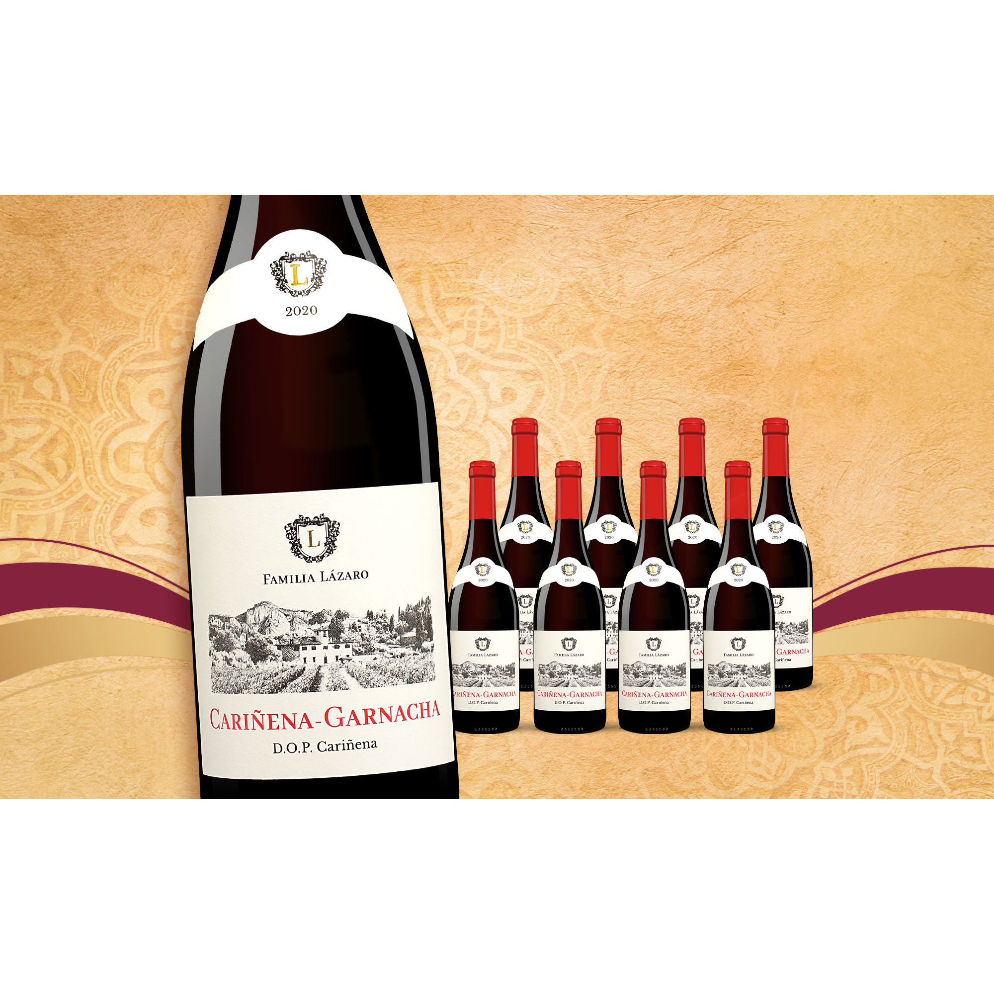Familia Lázaro Cariñena - Garnacha 2020  6.75L Trocken Weinpaket aus Spanien 34304 vinos DE