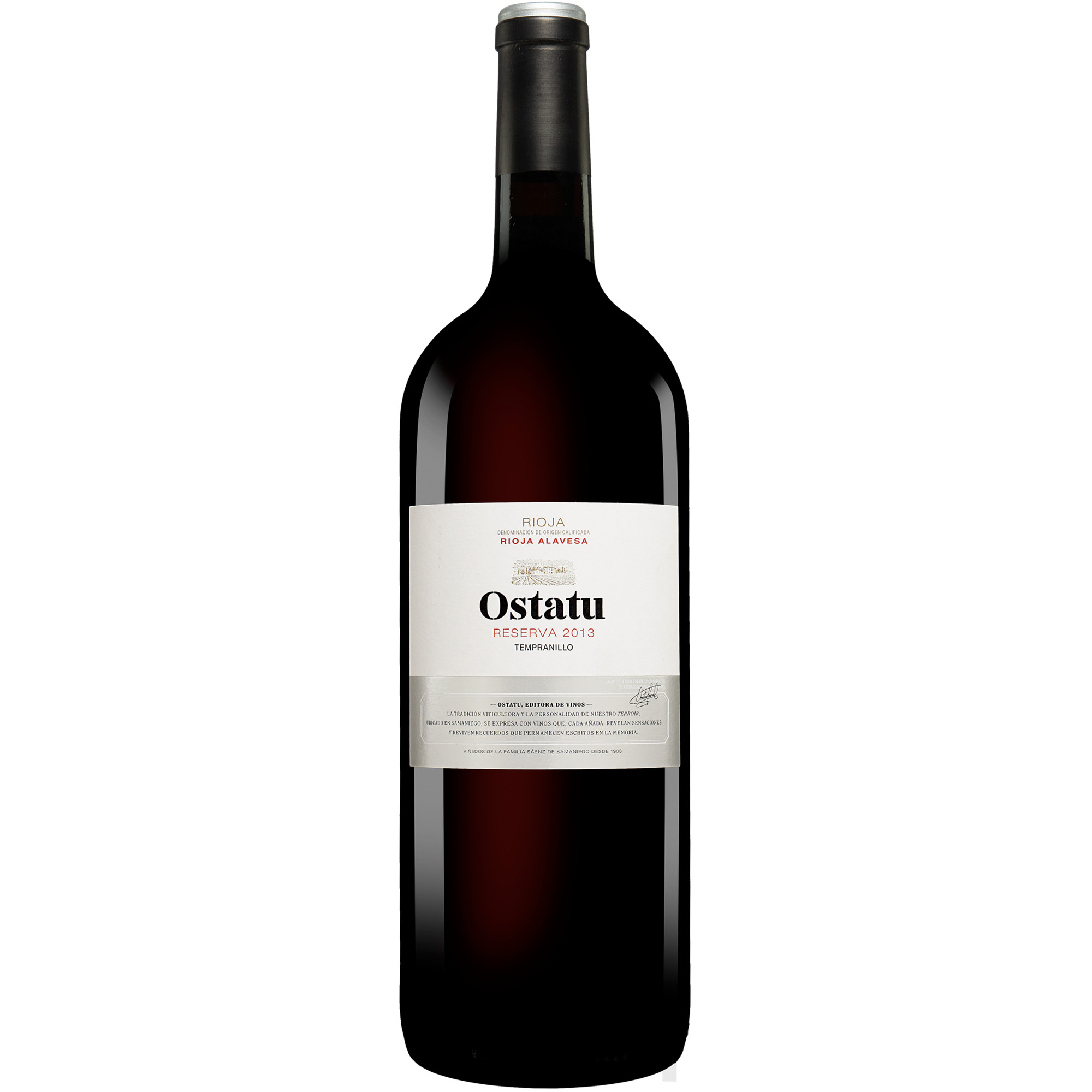 Ostatu Reserva - 1,5 L. Magnum 2013  1.5L 14.5% Vol. Rotwein Trocken aus Spanien Rotwein 34413 vinos DE