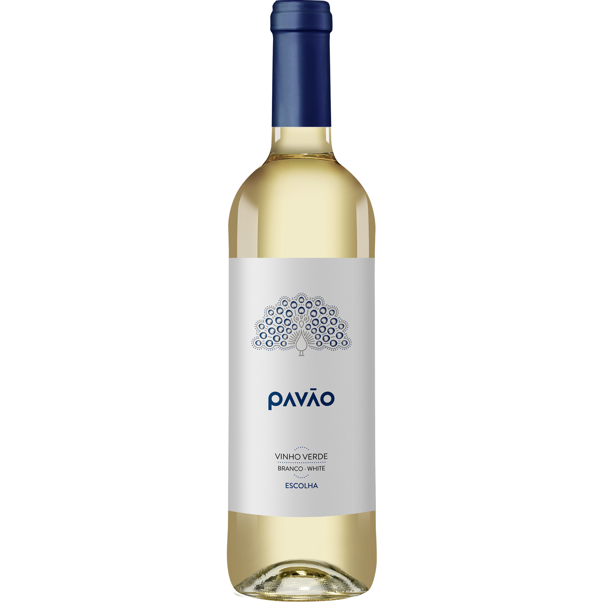 Pavão Escolha Vinho Verde Branco 2021  0.75L 11% Vol. Weißwein Halbtrocken aus Portugal Weißwein 34450 vinos DE
