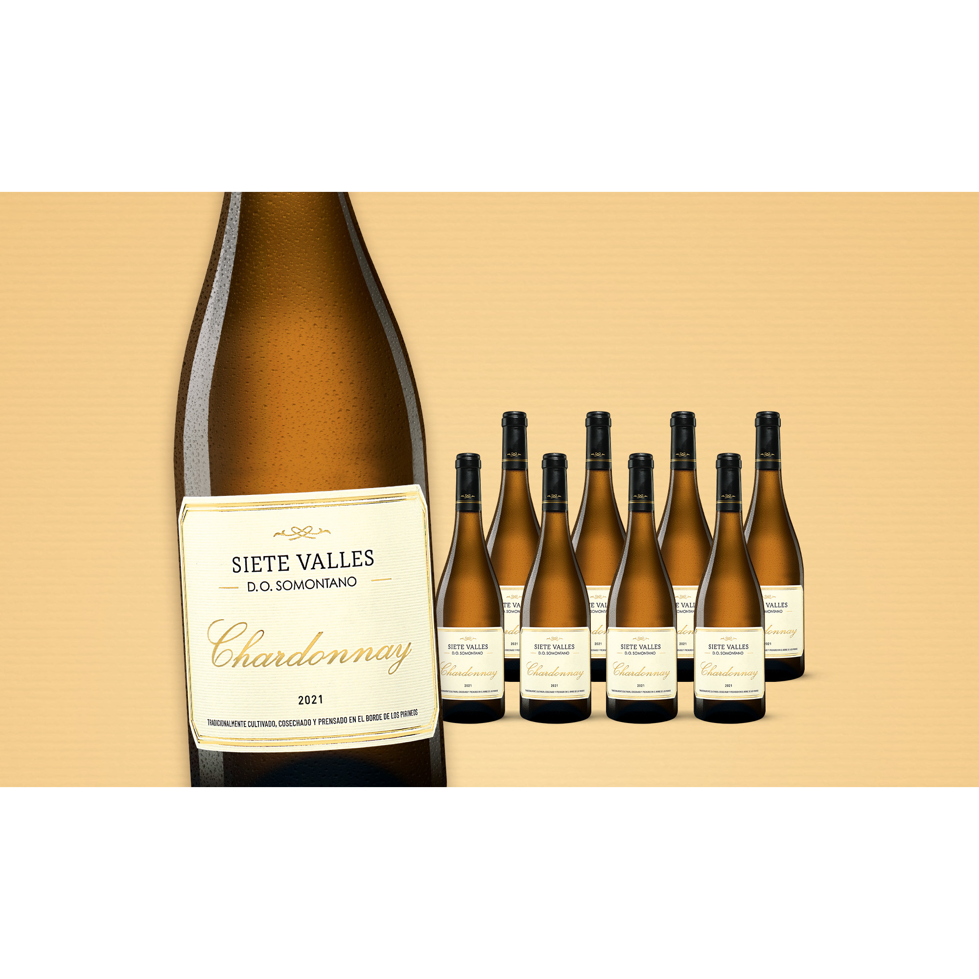 Siete Valles Chardonnay 2021  6.75L Trocken Weinpaket aus Spanien 34469 vinos DE