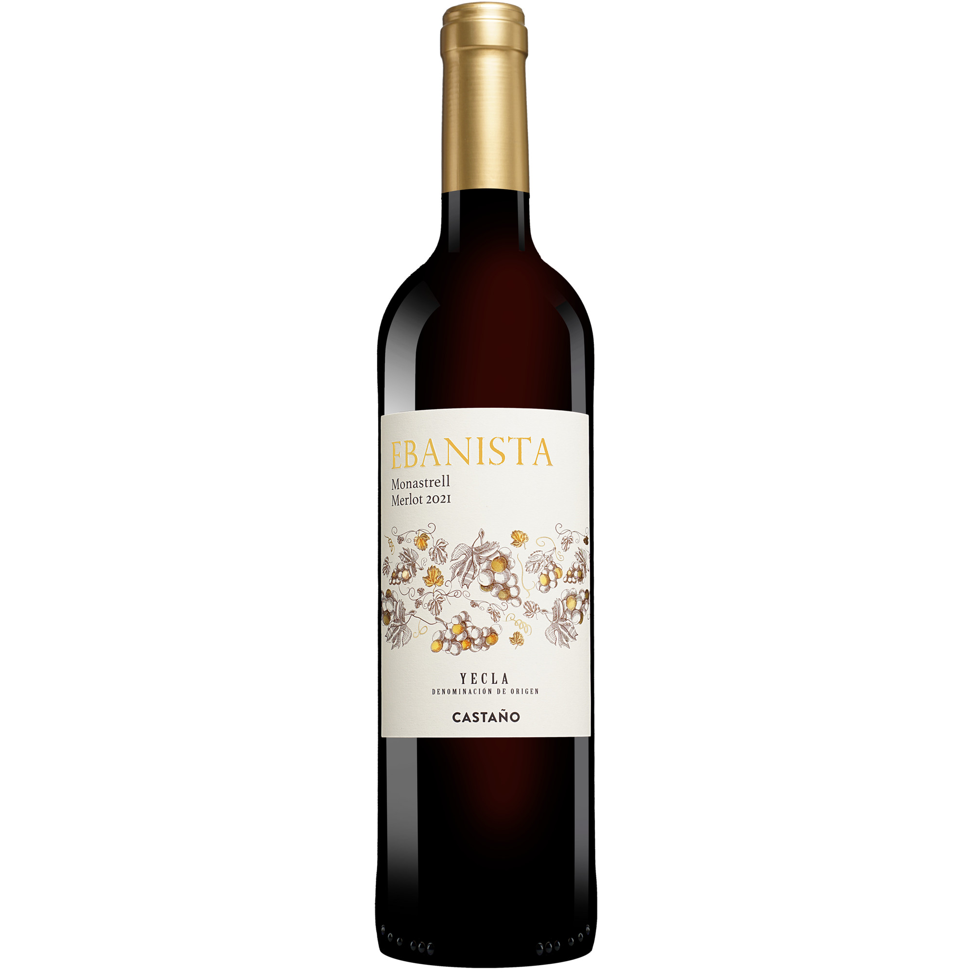 Ebanista Monastrell Merlot 2021  0.75L 14% Vol. Rotwein Trocken aus Spanien Rotwein 34525 vinos DE