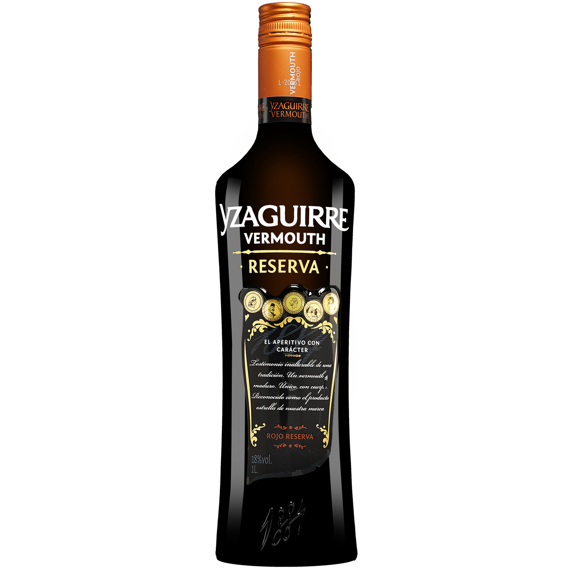 Vermouth Yzaguirre Rojo Reserva - 1,0 Liter  1L 18% Vol. Süß aus Spanien