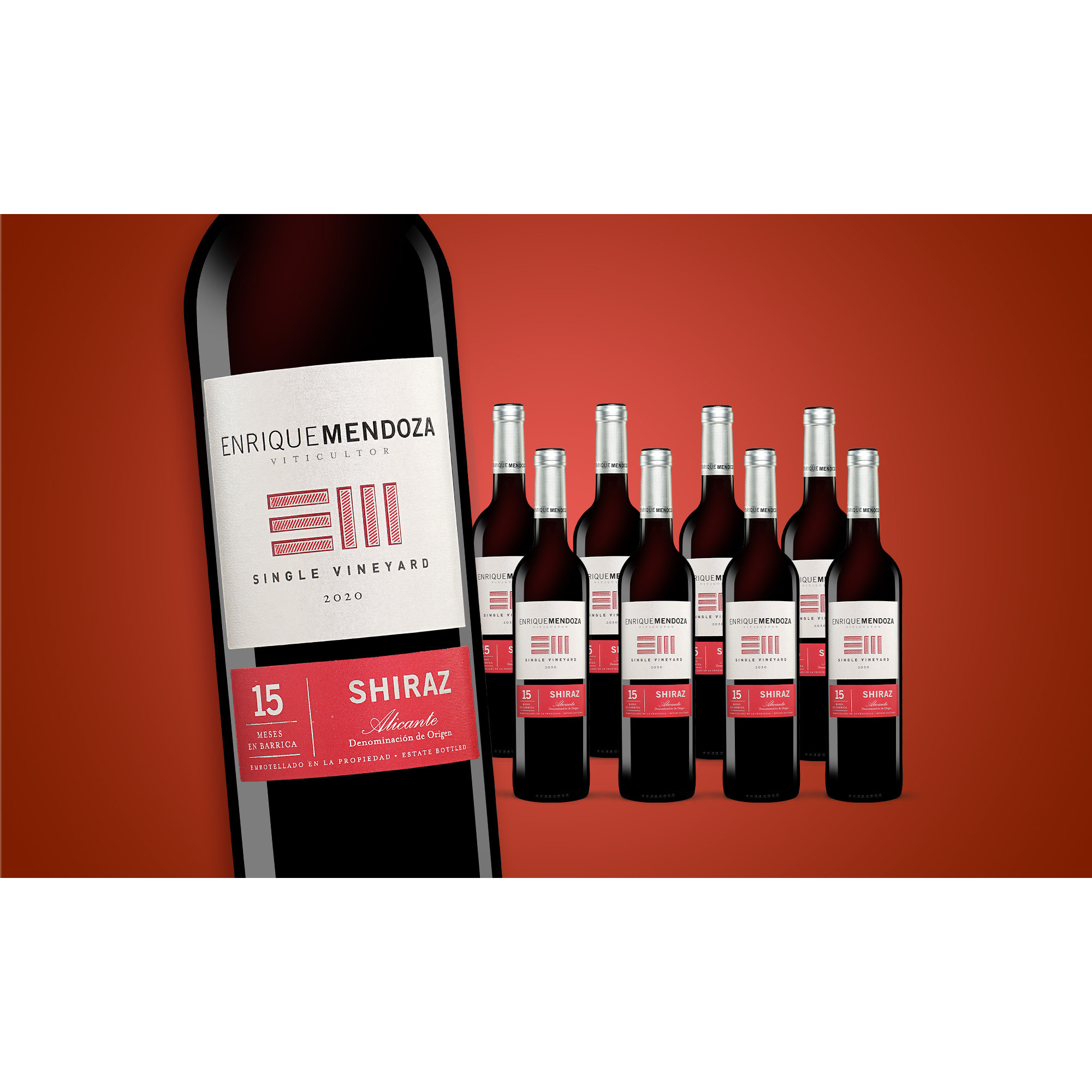 Enrique Mendoza Shiraz 2020  6.75L Trocken Weinpaket aus Spanien 34601 vinos DE