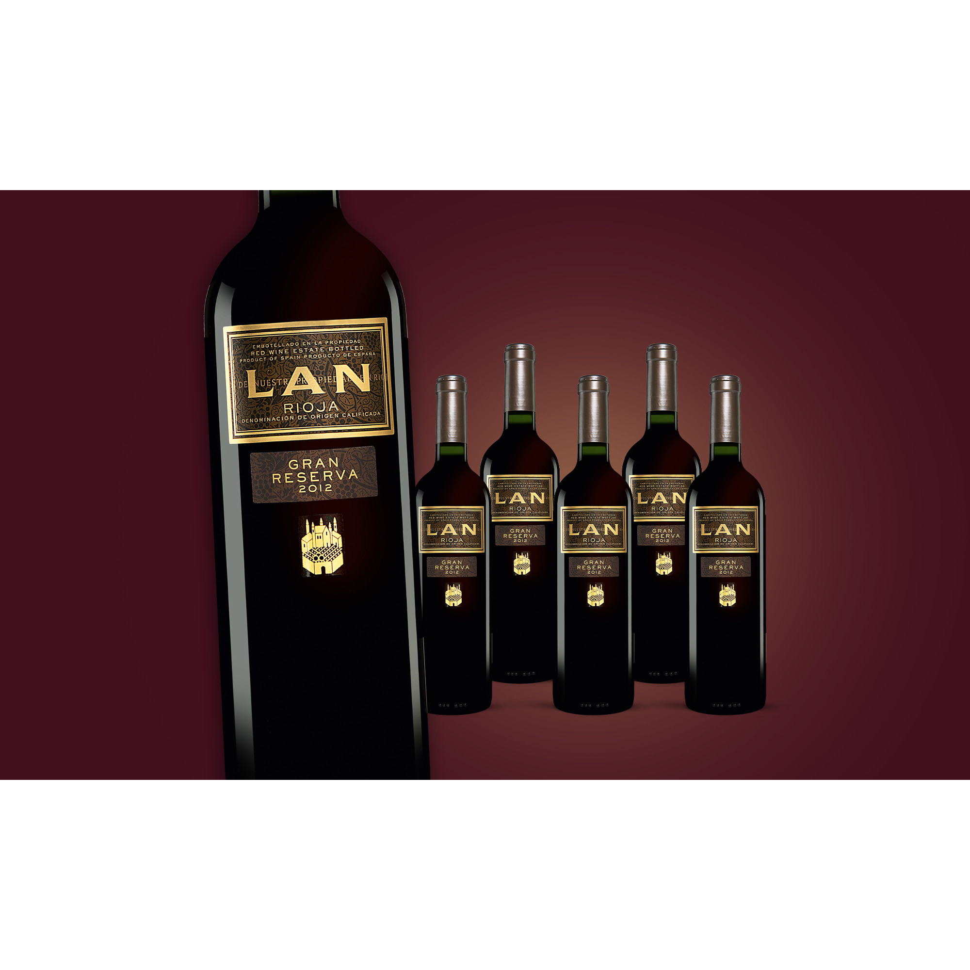 Lan Gran Reserva 2012  4.5L Trocken Weinpaket aus Spanien 34602 vinos DE