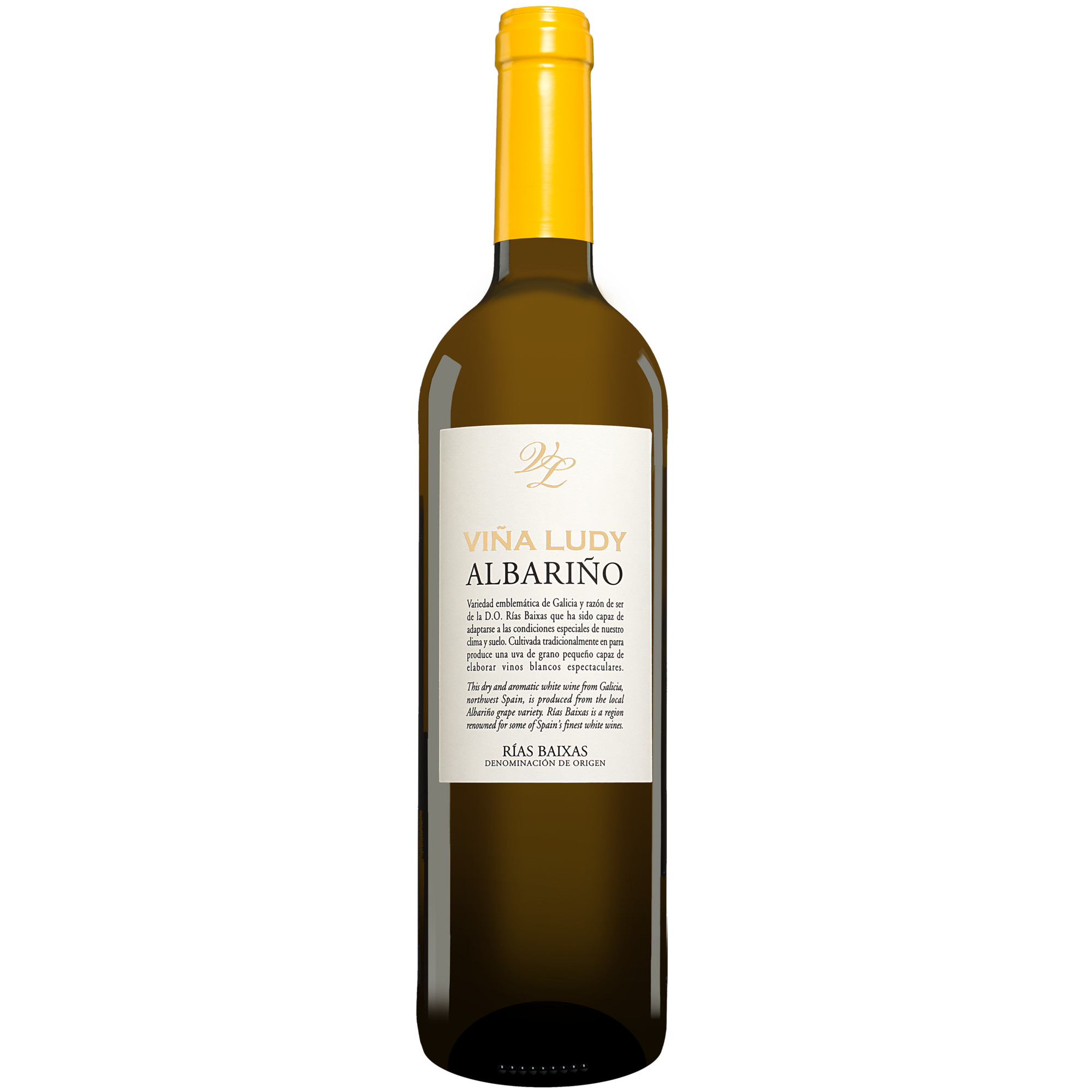 La Val »Viña Ludy« Albariño 2021  0.75L 12.5% Vol. Weißwein Trocken aus Spanien Weißwein 34787 vinos DE