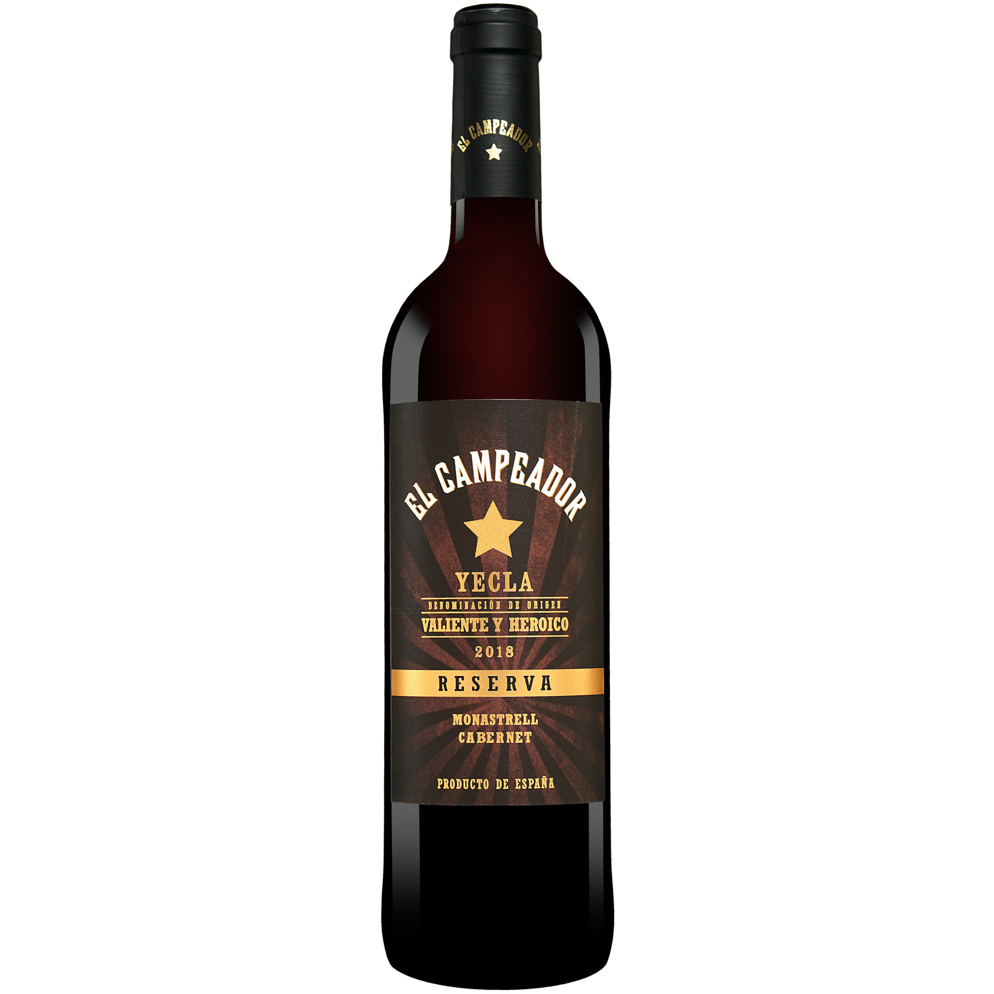 El Campeador Reserva 2018  0.75L 14.5% Vol. Rotwein Trocken aus Spanien Rotwein 34919 vinos DE