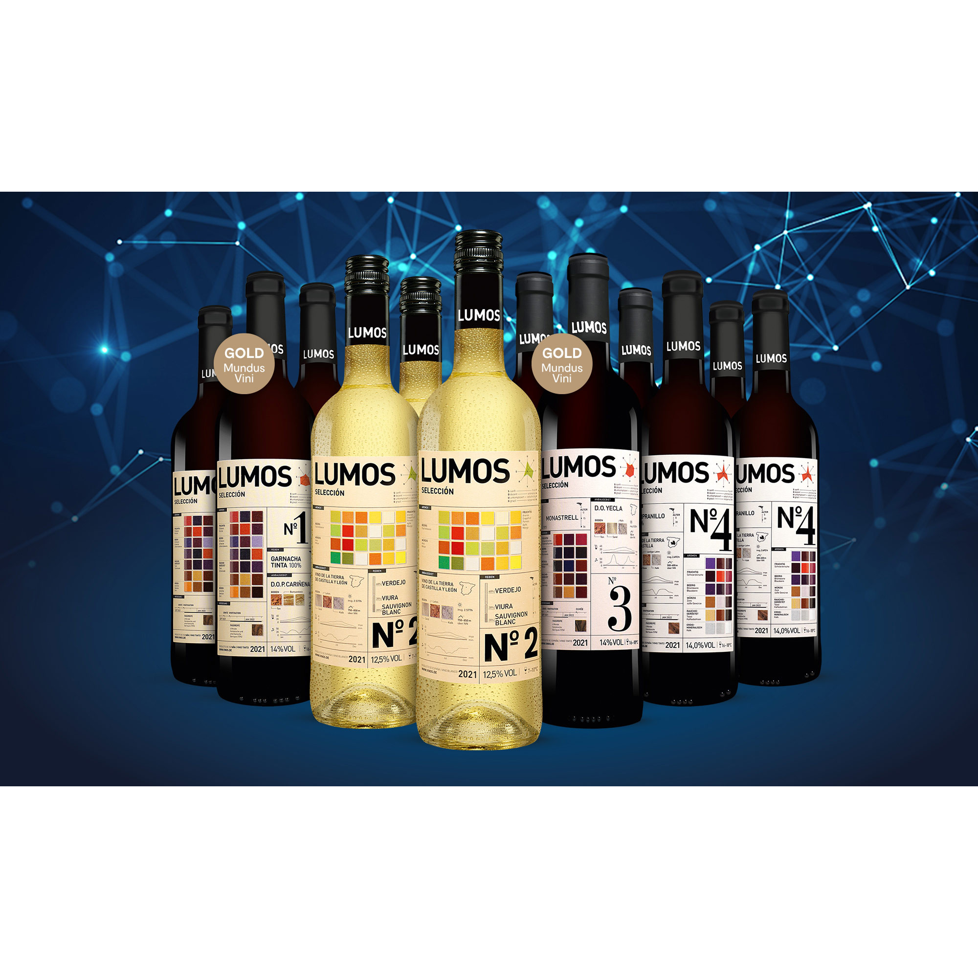Lumos Genießer-Paket  9L Weinpaket aus Spanien 34954 vinos DE