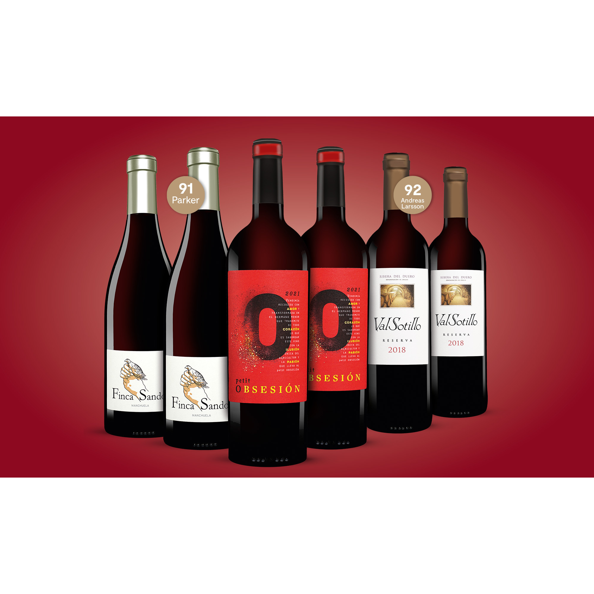 Festwein Genießer-Paket  4.5L Weinpaket aus Spanien 34956 vinos DE