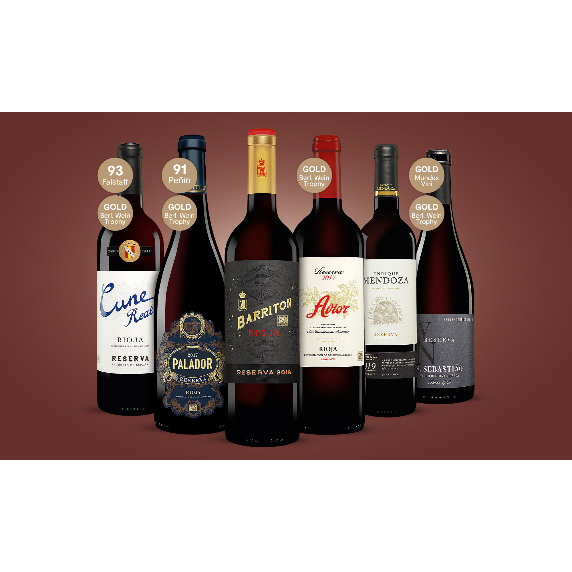 Reserva Genießer-Paket  4.5L Weinpaket aus Spanien 34957 vinos DE