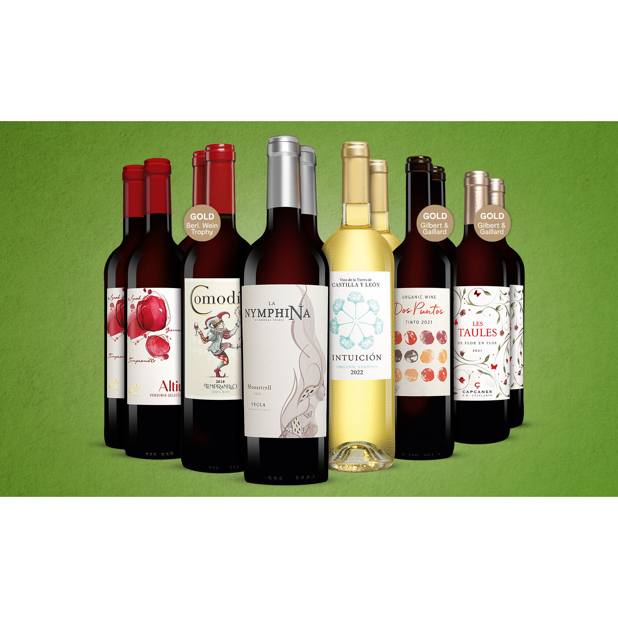 Bio Genießer-Paket  9L Weinpaket aus Spanien 34959 vinos DE