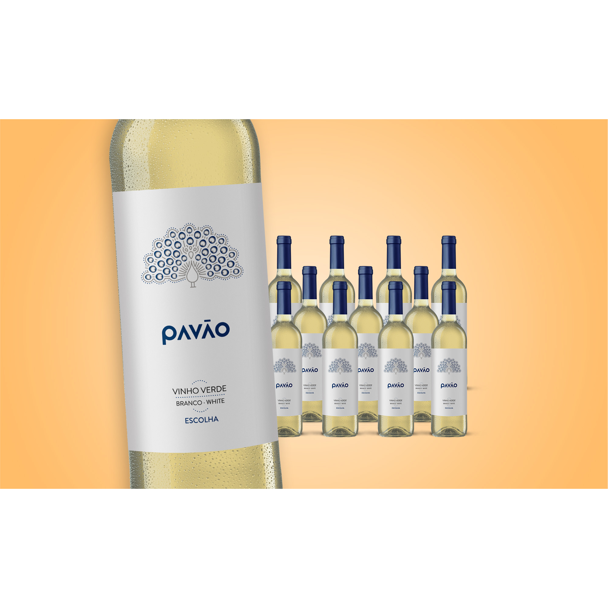 Pavão Escolha Vinho Verde Branco 2021  9L Halbtrocken Weinpaket aus Spanien 34967 vinos DE