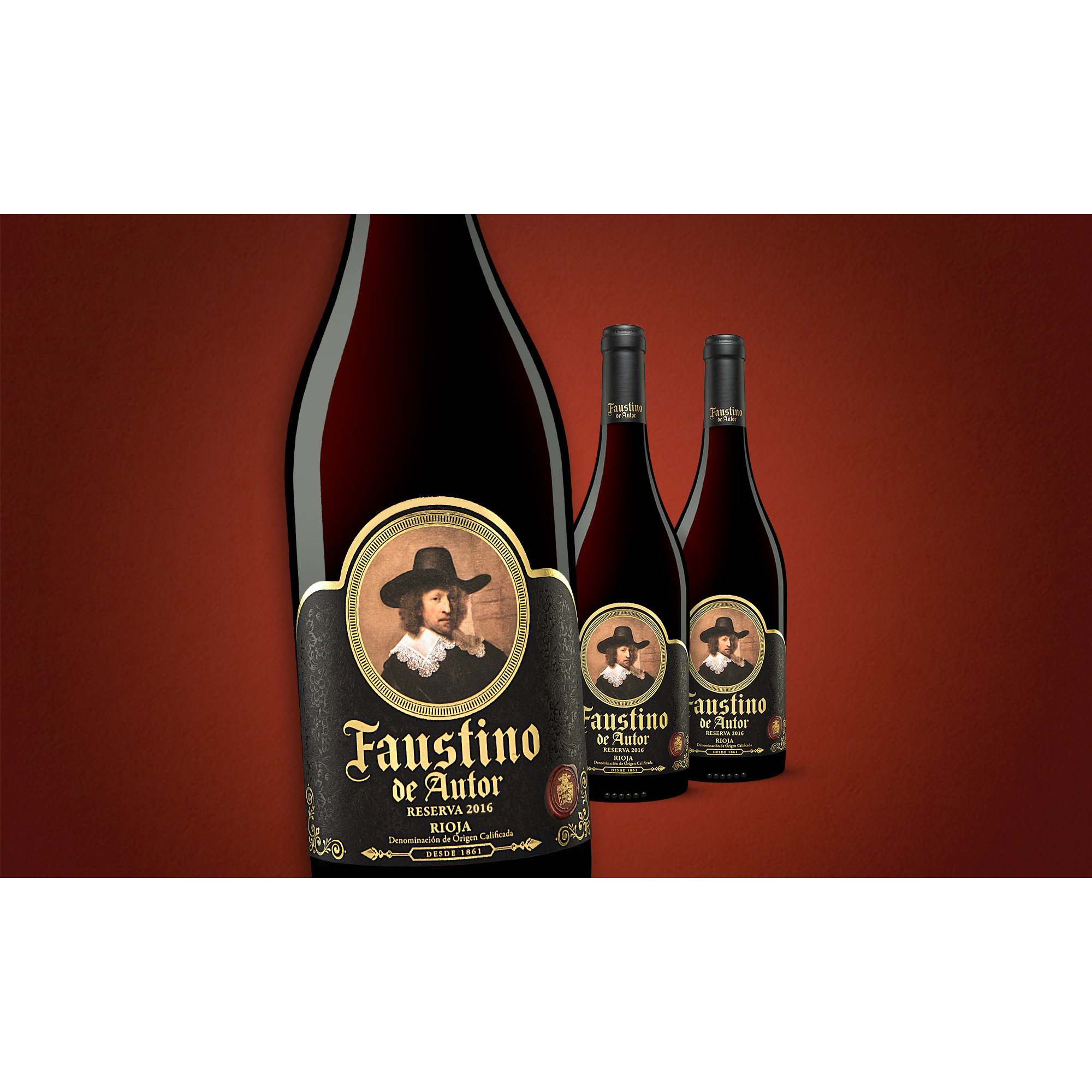 Faustino »Reserva de Autor« Reserva 2016  2.25L 14% Vol. Trocken Weinpaket aus Spanien 34968 vinos DE