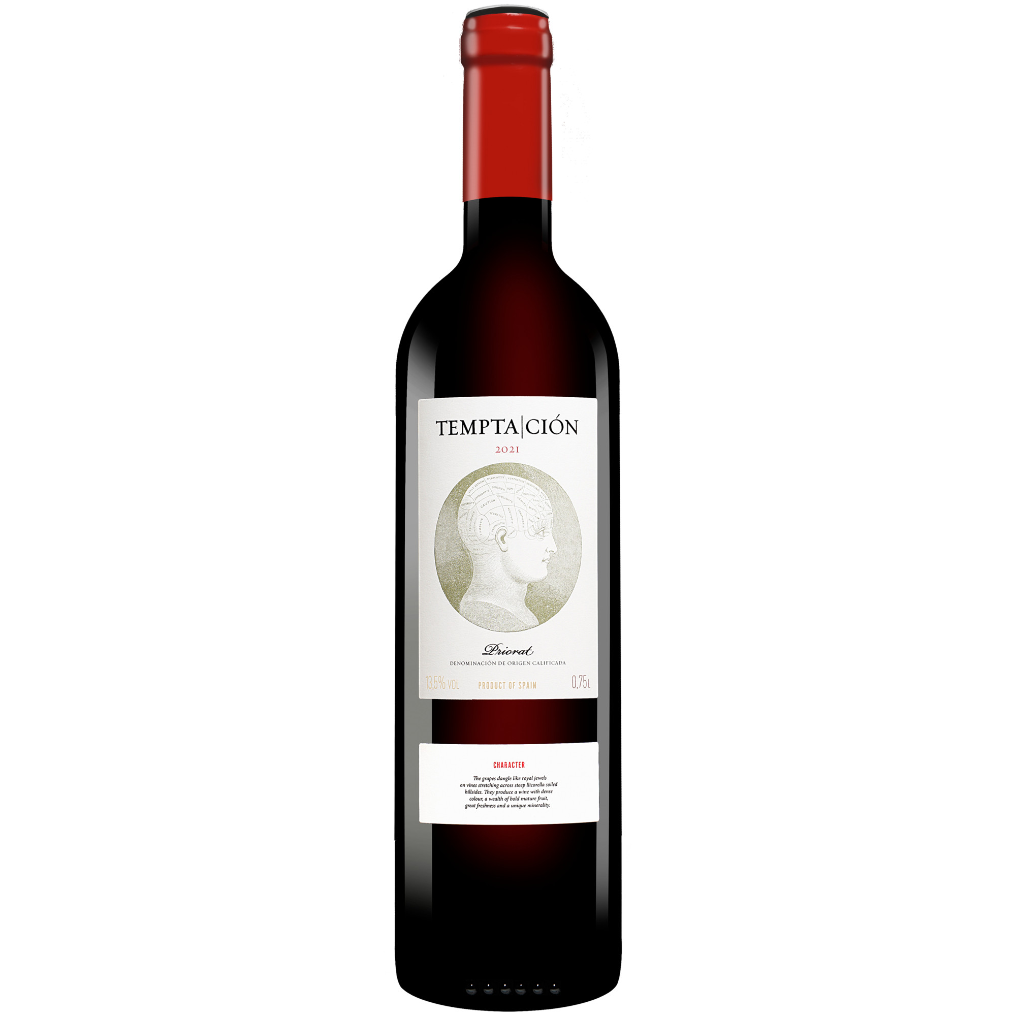 Temptación 2021  0.75L 13.5% Vol. Rotwein Trocken aus Spanien Rotwein 34974 vinos DE