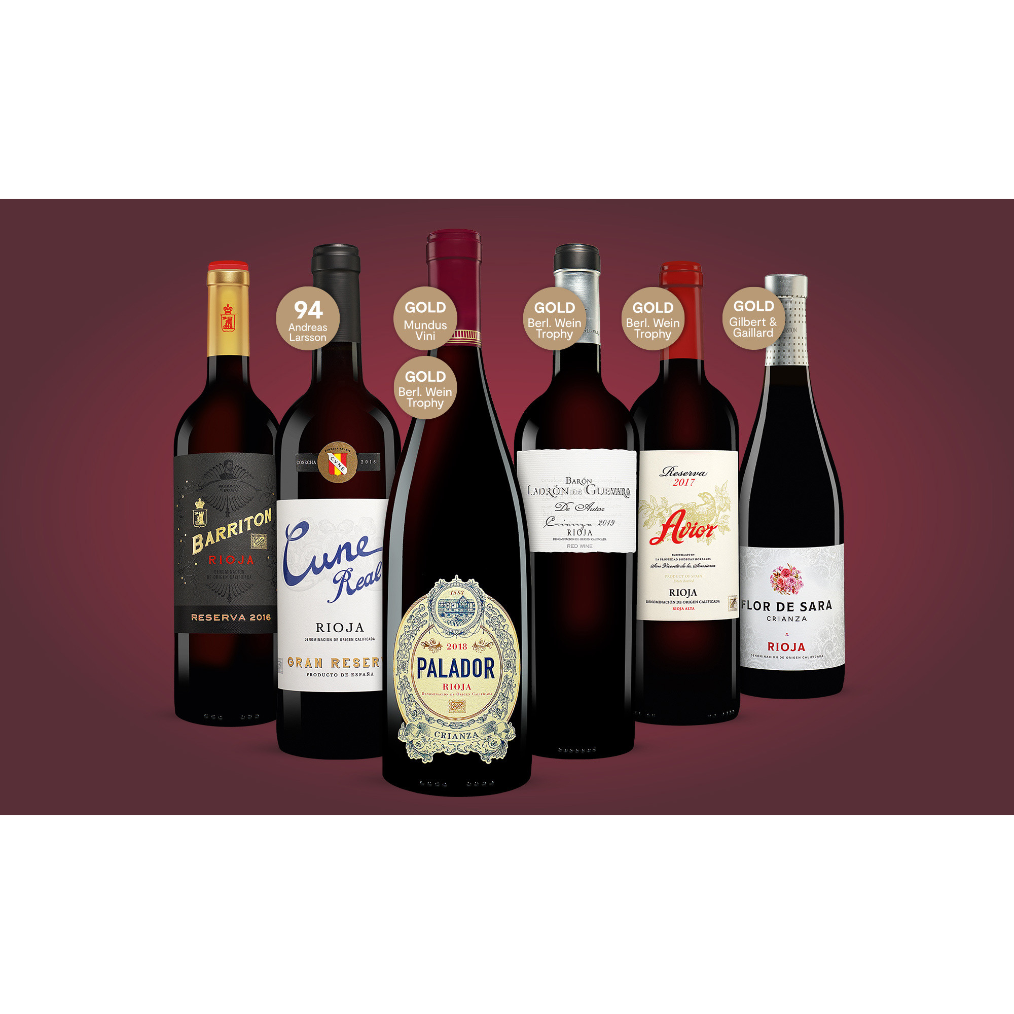Rioja Genießer-Paket  4.5L Weinpaket aus Spanien 35007 vinos DE