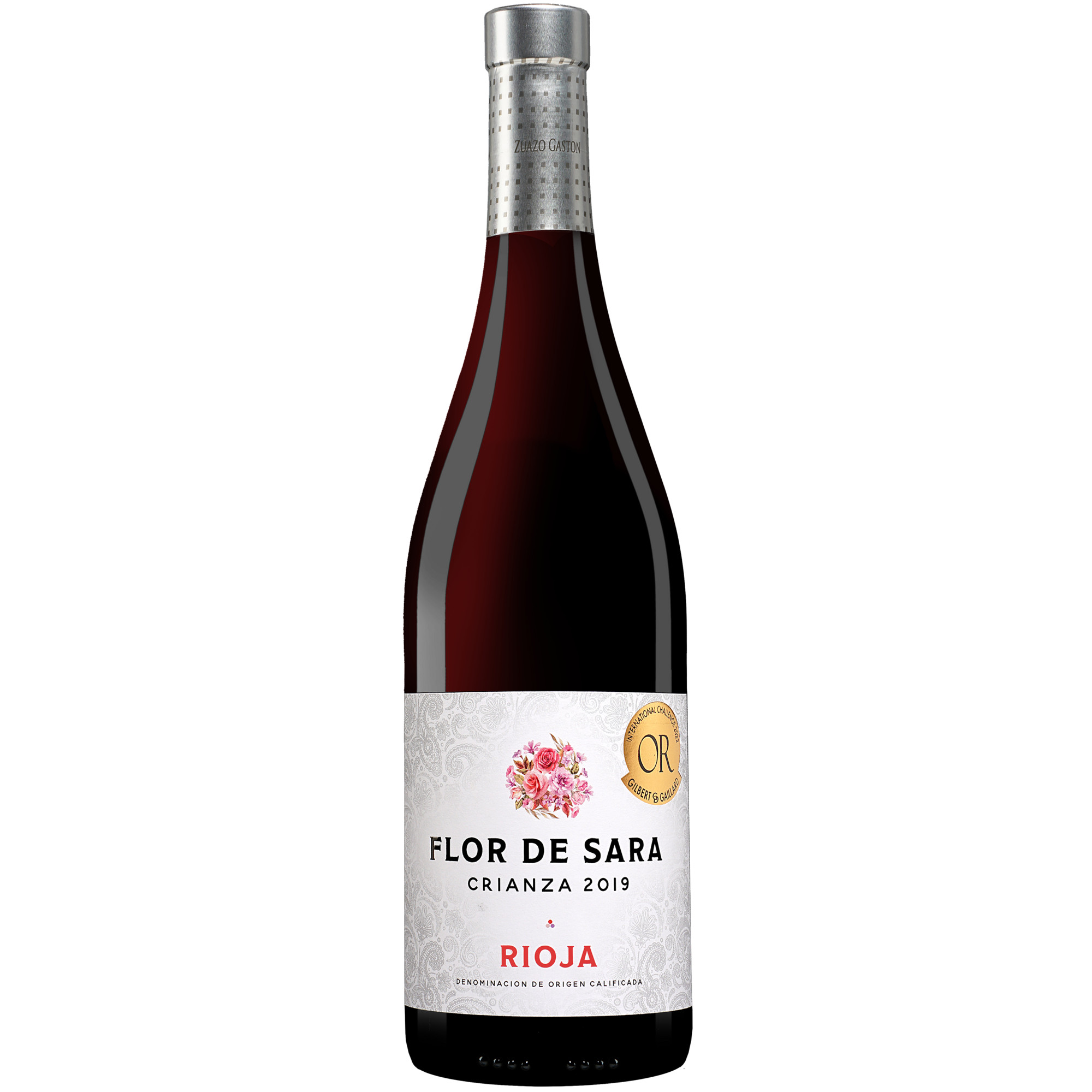 Flor de Sara Crianza 2019  0.75L 14% Vol. Rotwein Trocken aus Spanien Rotwein 35013 vinos DE