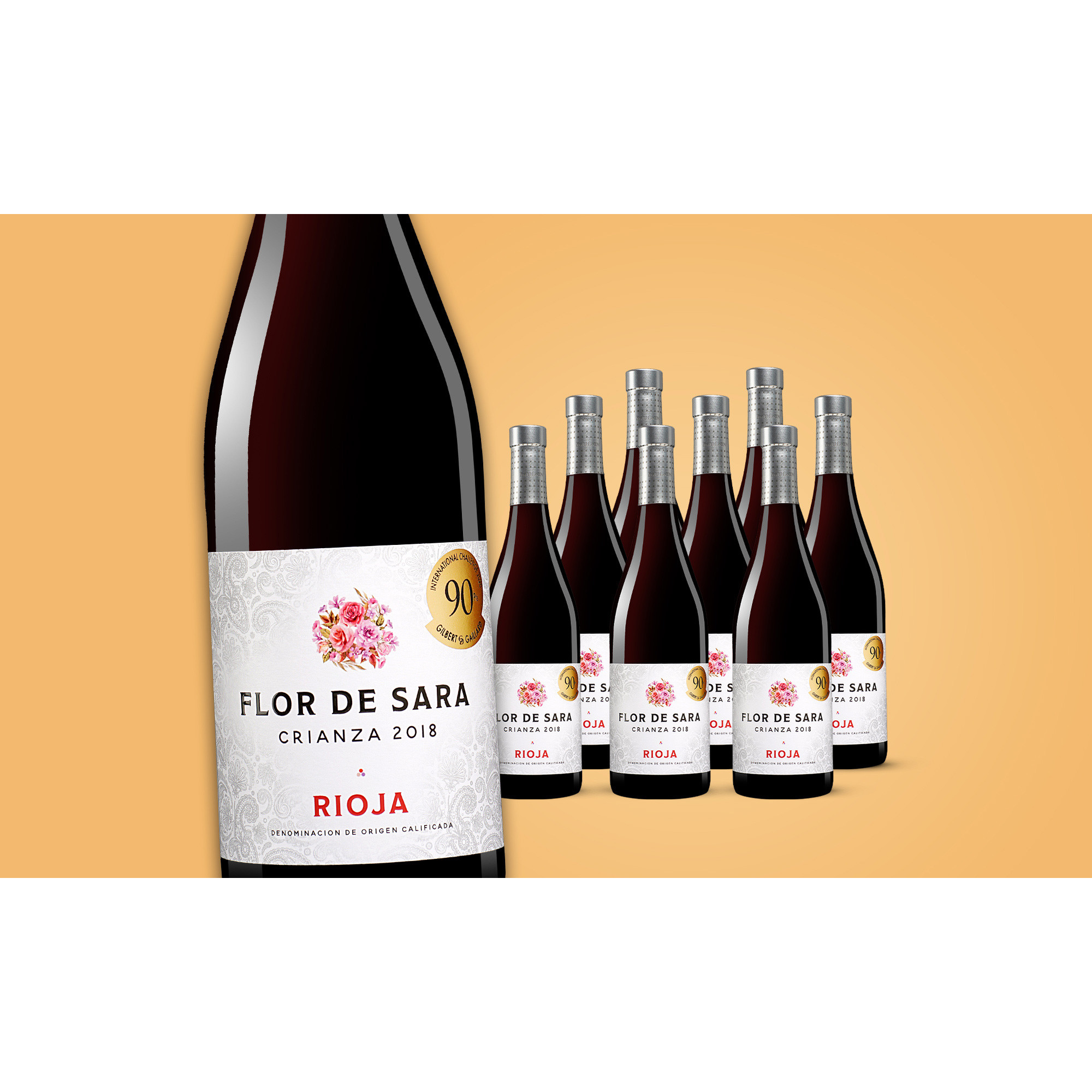 Flor de Sara Crianza 2018  6.75L Trocken Weinpaket aus Spanien 35045 vinos DE