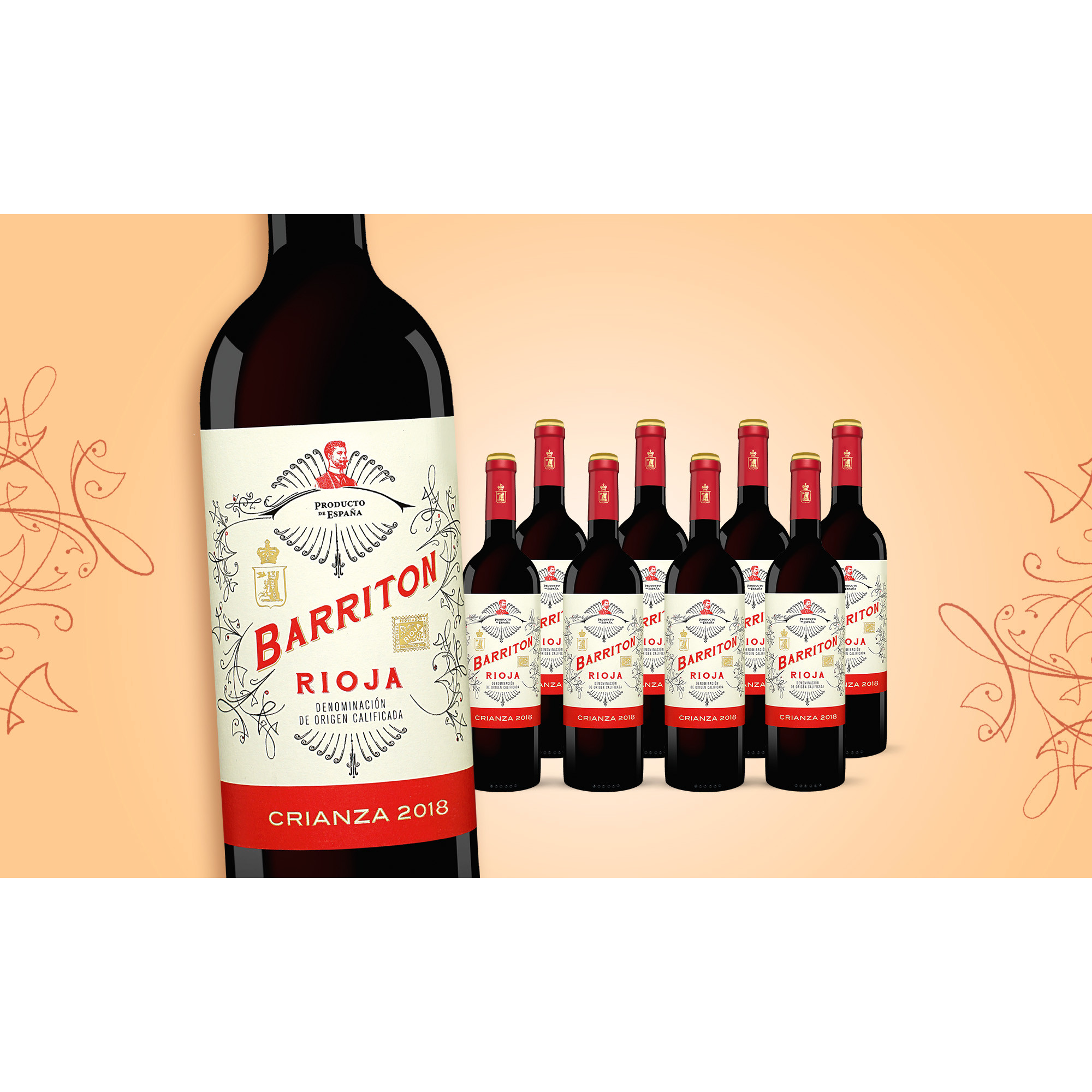 Barriton Crianza 2018  6.75L Trocken Weinpaket aus Spanien 35051 vinos DE