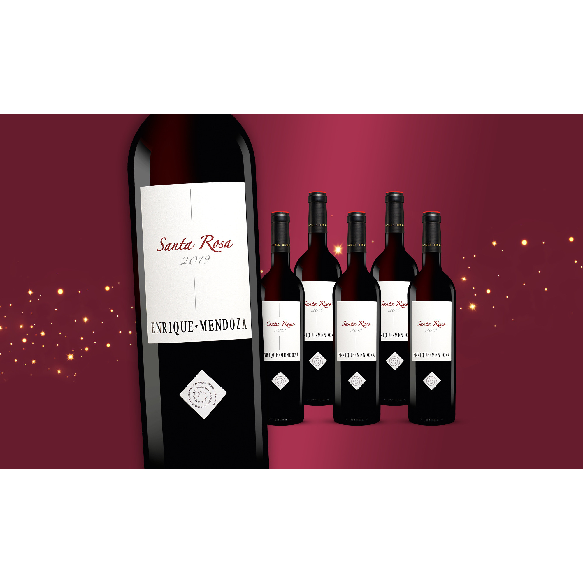 Enrique Mendoza »Santa Rosa« 2019  4.5L 14.5% Vol. Weinpaket aus Spanien 35082 vinos DE