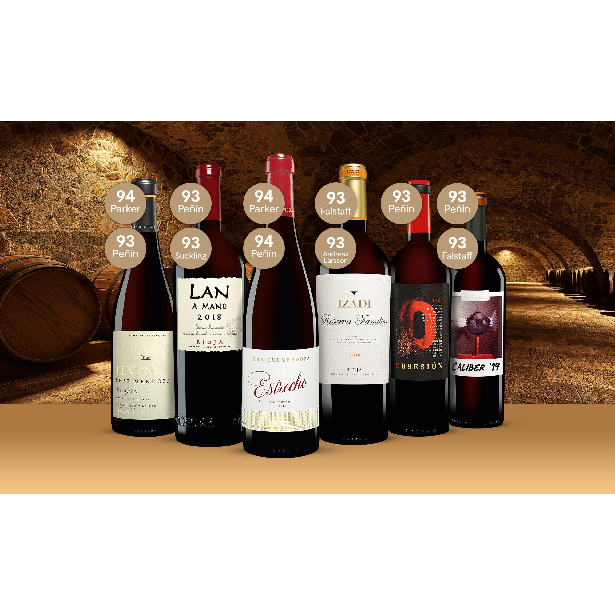 Premium-Paket  4.5L Weinpaket aus Spanien 35086 vinos DE