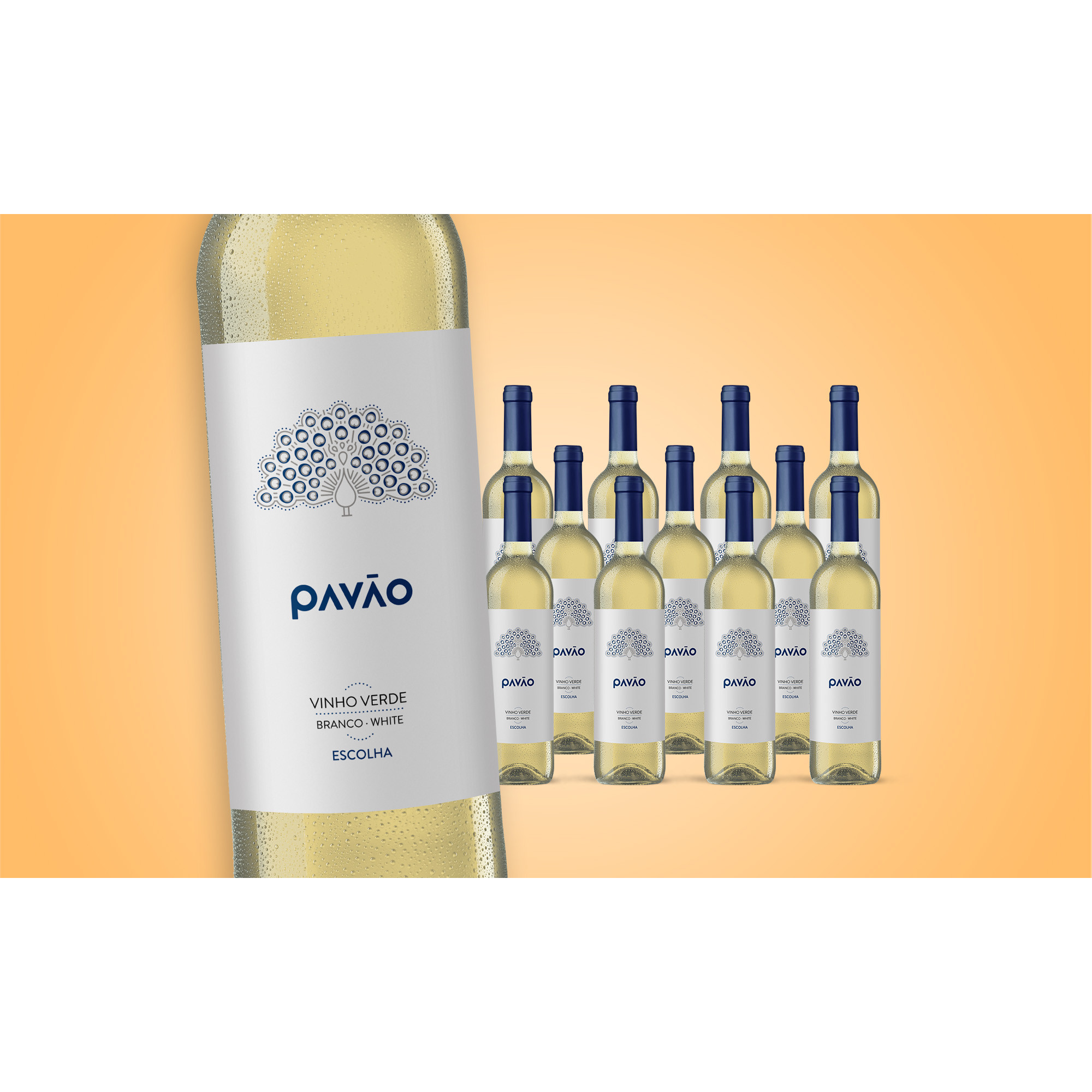 Pavão Escolha Vinho Verde Branco 2021  9L 11% Vol. Halbtrocken Weinpaket aus Spanien 35293 vinos DE