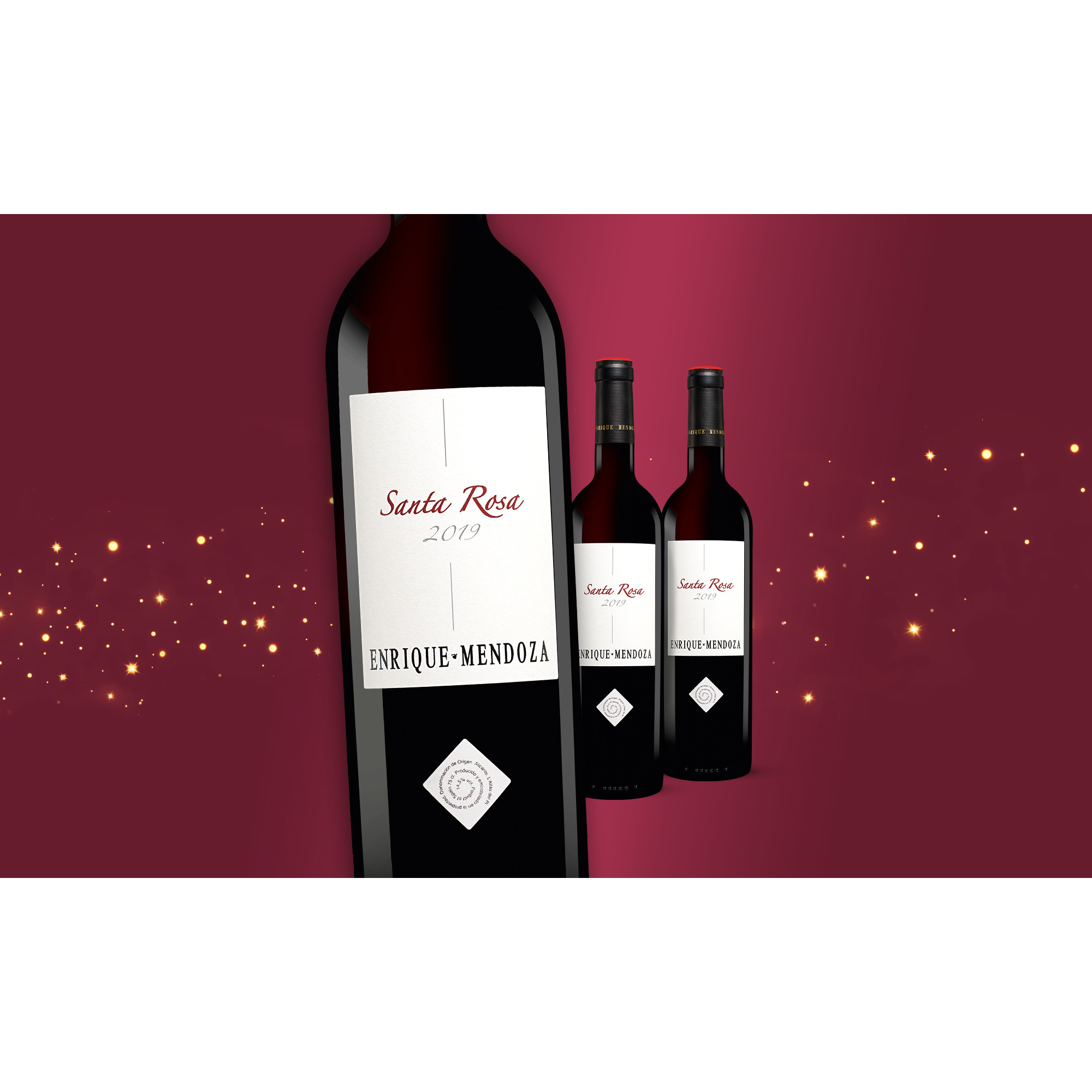 Enrique Mendoza »Santa Rosa« 2019  2.25L 14.5% Vol. Weinpaket aus Spanien 35568 vinos DE