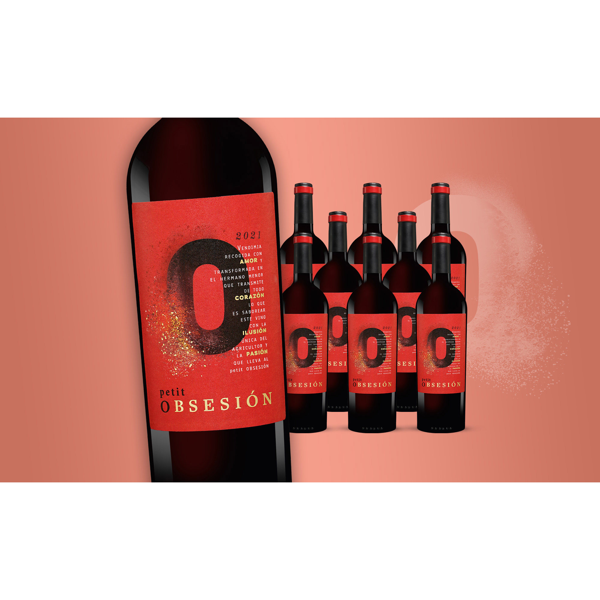 petit Obsesión 2021  6.75L 14.5% Vol. Weinpaket aus Spanien 35600 vinos DE