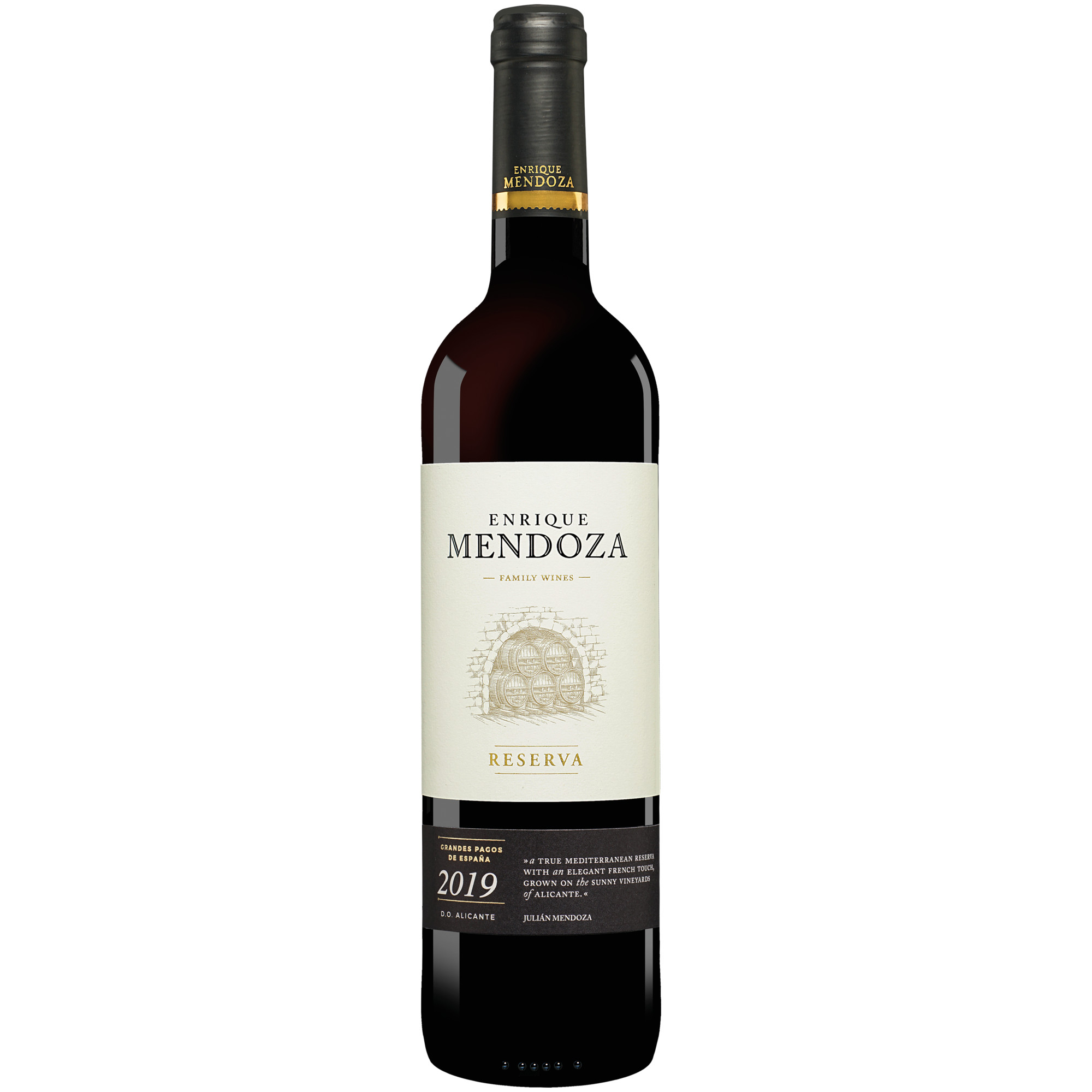 Enrique Mendoza Reserva 2019  0.75L 14.5% Vol. Rotwein Trocken aus Spanien Rotwein 35641 vinos DE