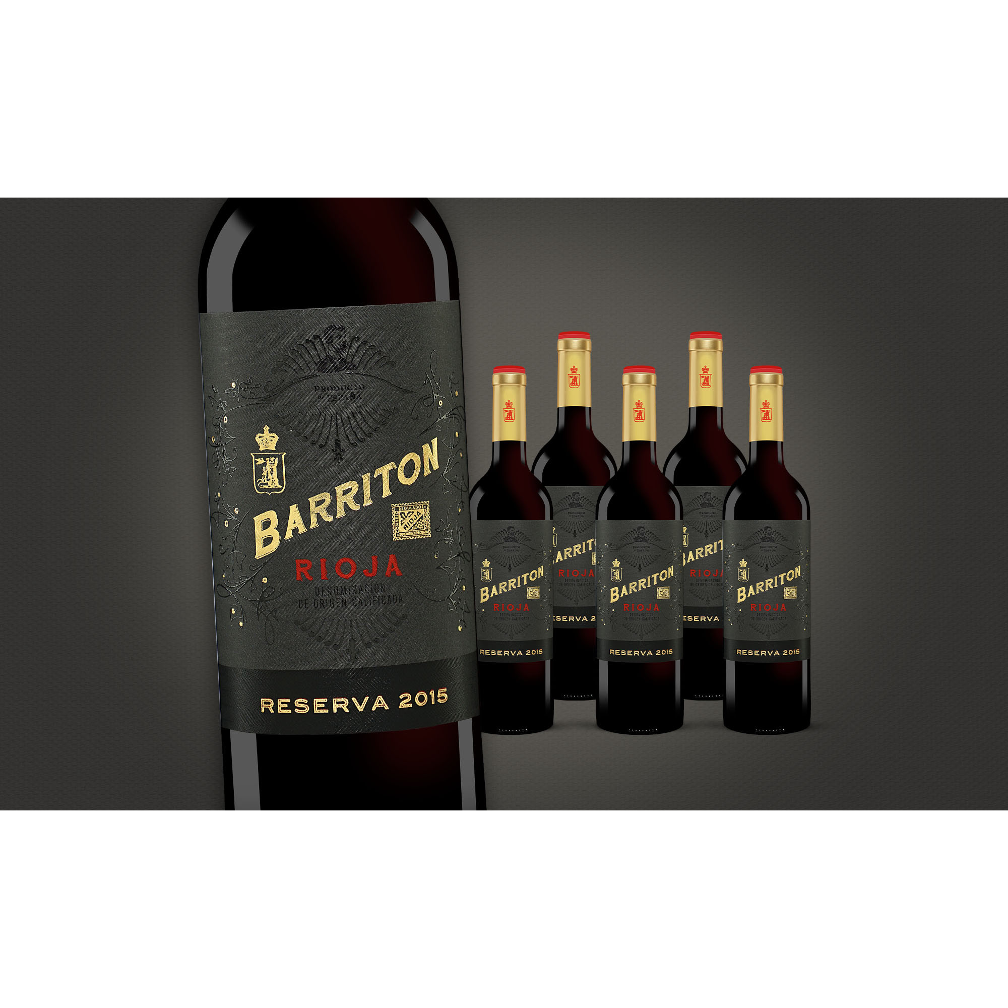 Barriton Reserva 2015  4.5L 13.5% Vol. Weinpaket aus Spanien 35666 vinos DE