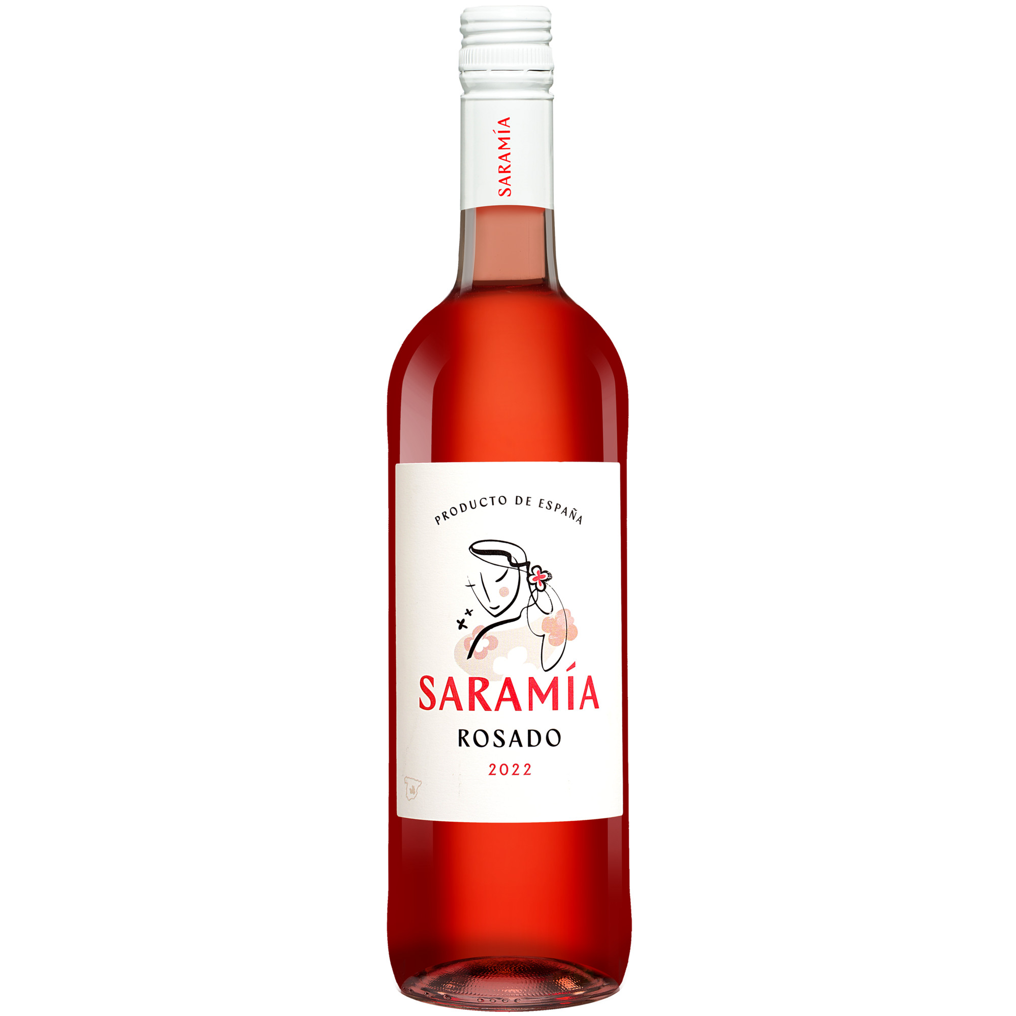Saramia Rosado 2022  0.75L 12.5% Vol. Roséwein Trocken aus Spanien Rosewein 35753 vinos DE