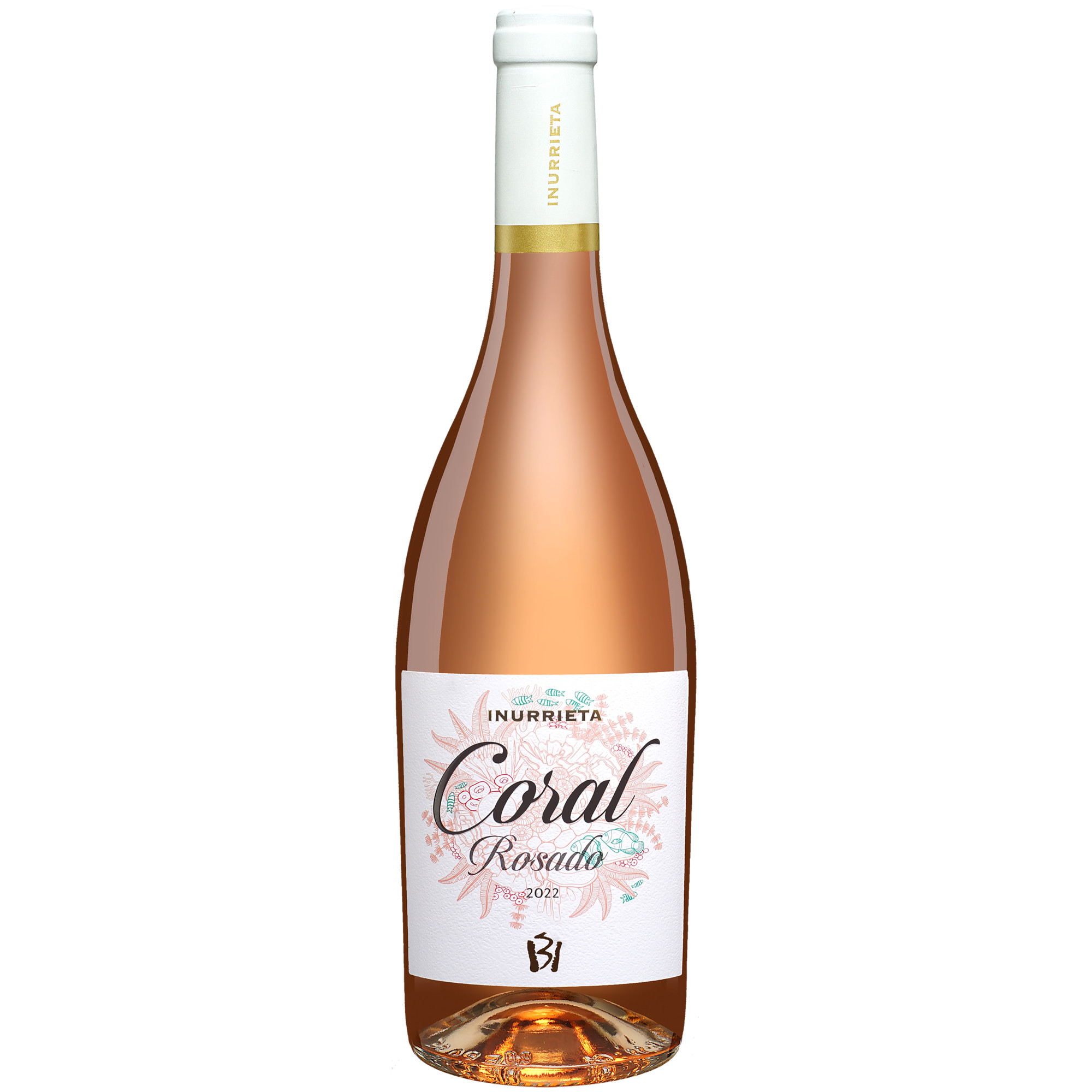 Inurrieta Coral Rosado 2022  0.75L 13.5% Vol. Roséwein Trocken aus Spanien Rosewein 35819 vinos DE