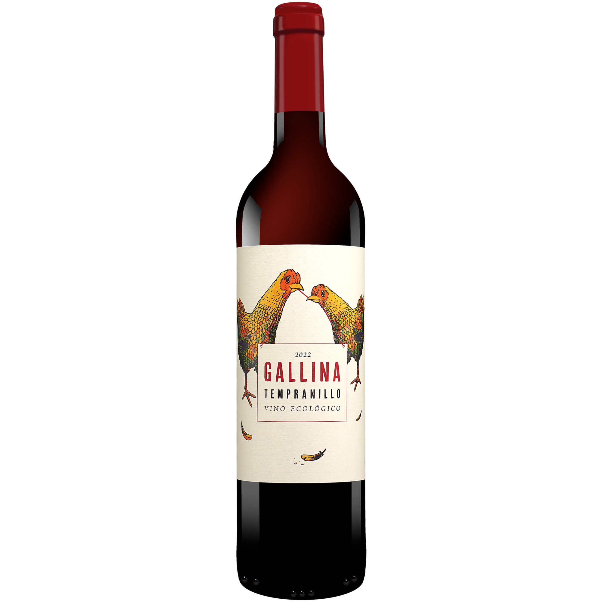 Gallina Tempranillo 2022  0.75L 13.5% Vol. Rotwein Trocken aus Spanien Rotwein 35947 vinos DE