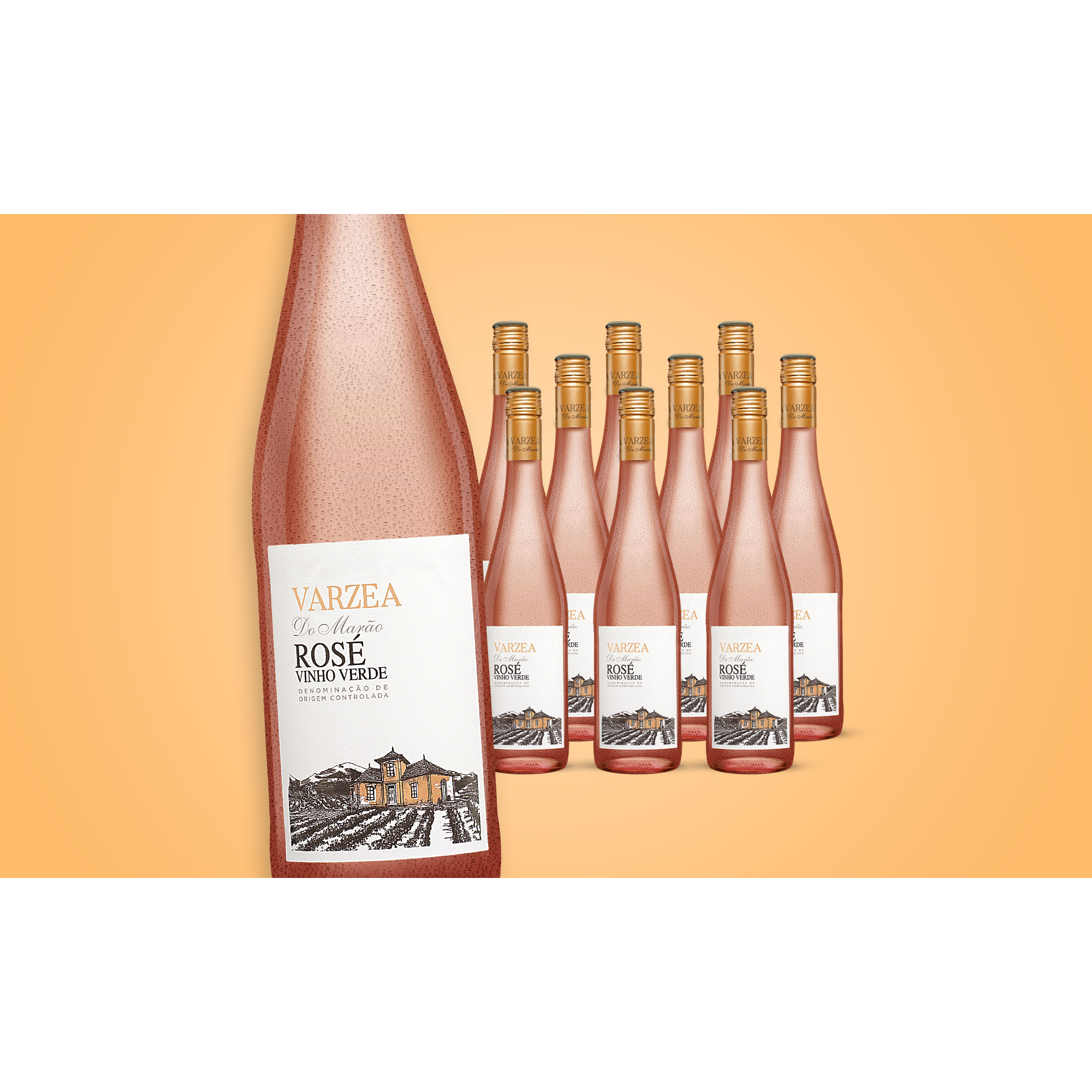 Varzea Do Marão Vinho Verde Rosé 2022  7.5L 8.5% Vol. Weinpaket aus Spanien 35979 vinos DE