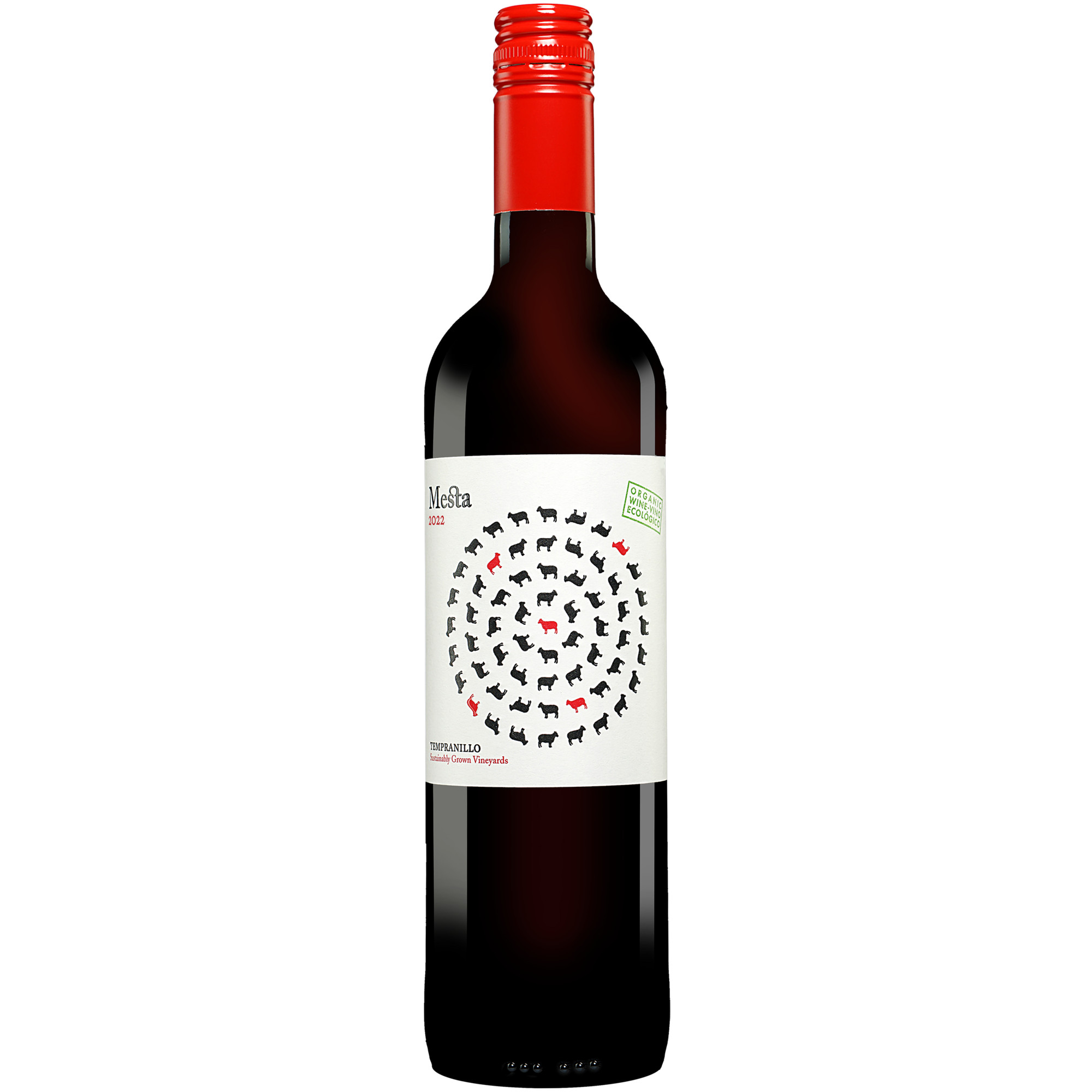 Mesta Tempranillo Tinto 2022  0.75L 13.5% Vol. Rotwein Trocken aus Spanien Rotwein 35995 vinos DE