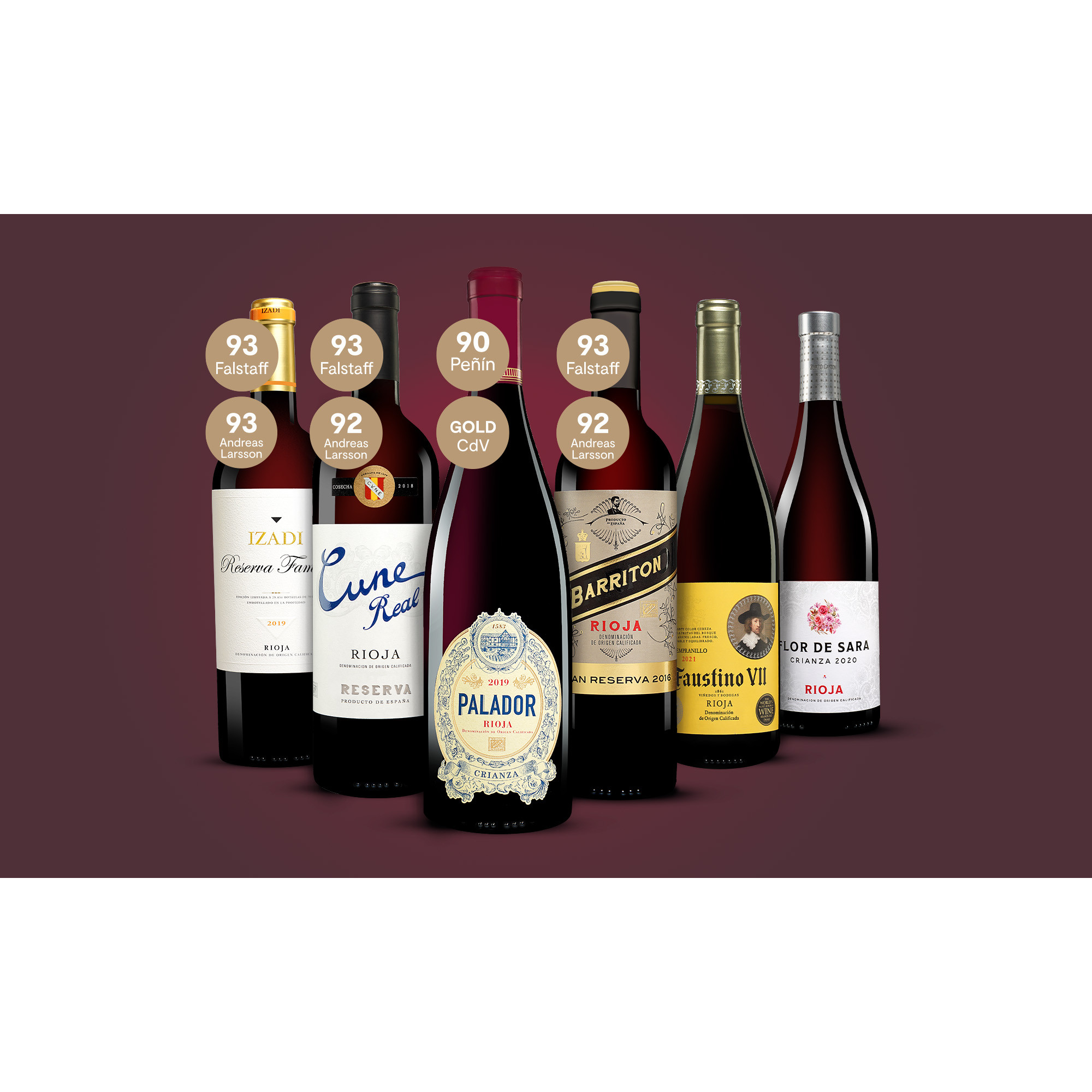 Rioja-Genießer-Paket  4.5L Weinpaket aus Spanien 36044 vinos DE