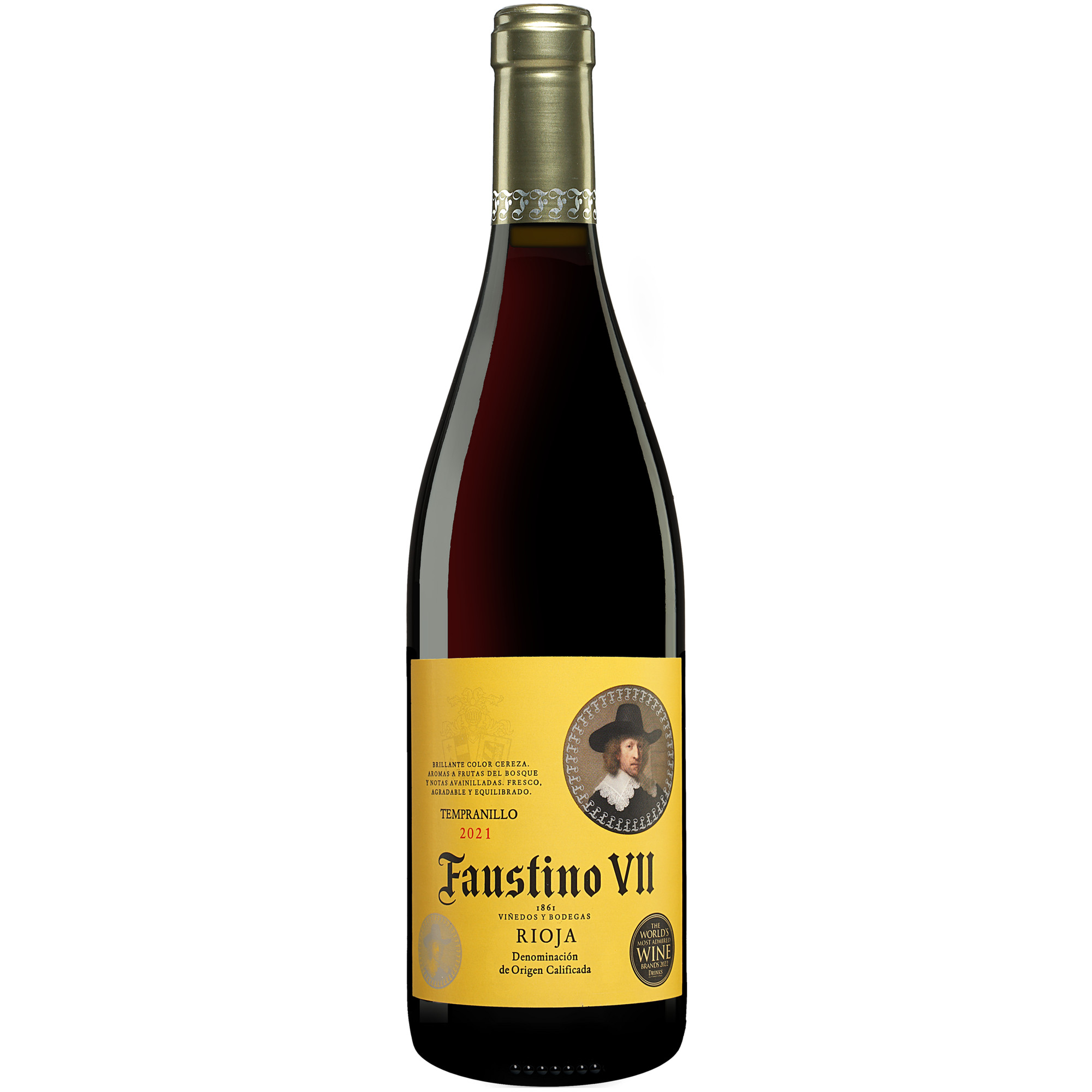 Faustino VII 2021  0.75L 13.5% Vol. Rotwein Trocken aus Spanien Rotwein 36278 vinos DE