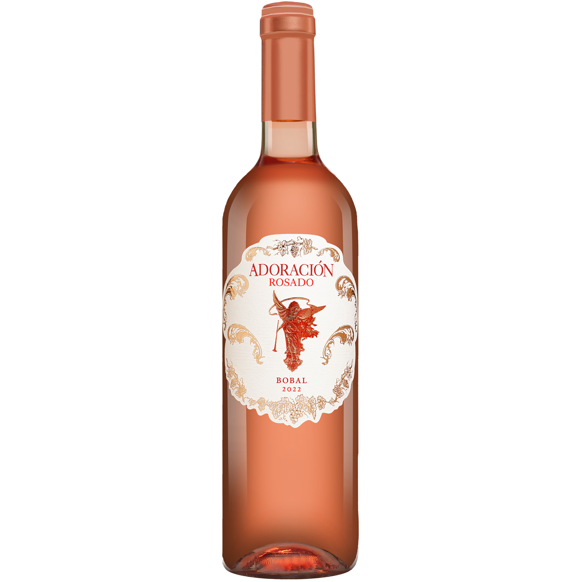 Adoración Rosado 2022  0.75L 12.5% Vol. Roséwein Trocken aus Spanien Rosewein 36318 vinos DE