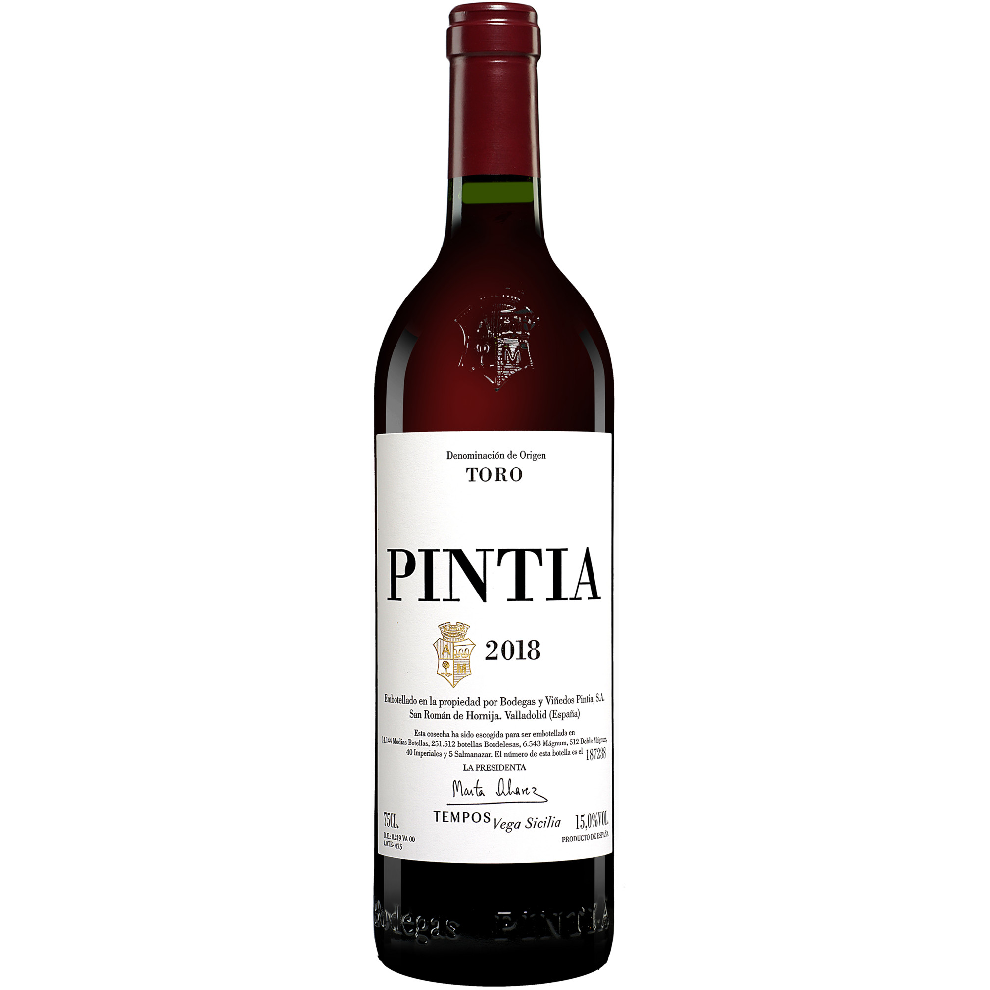 Pintia 2018  015% Vol. Rotwein Trocken aus Spanien